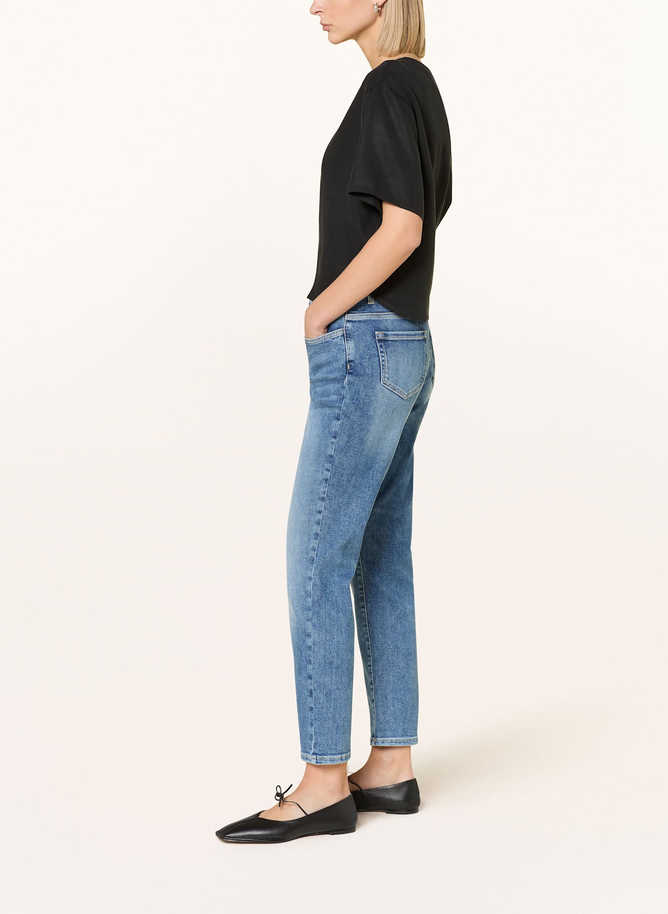 MORE & MORE Jeansy skinny HAZEL: 0962 middle blue denim