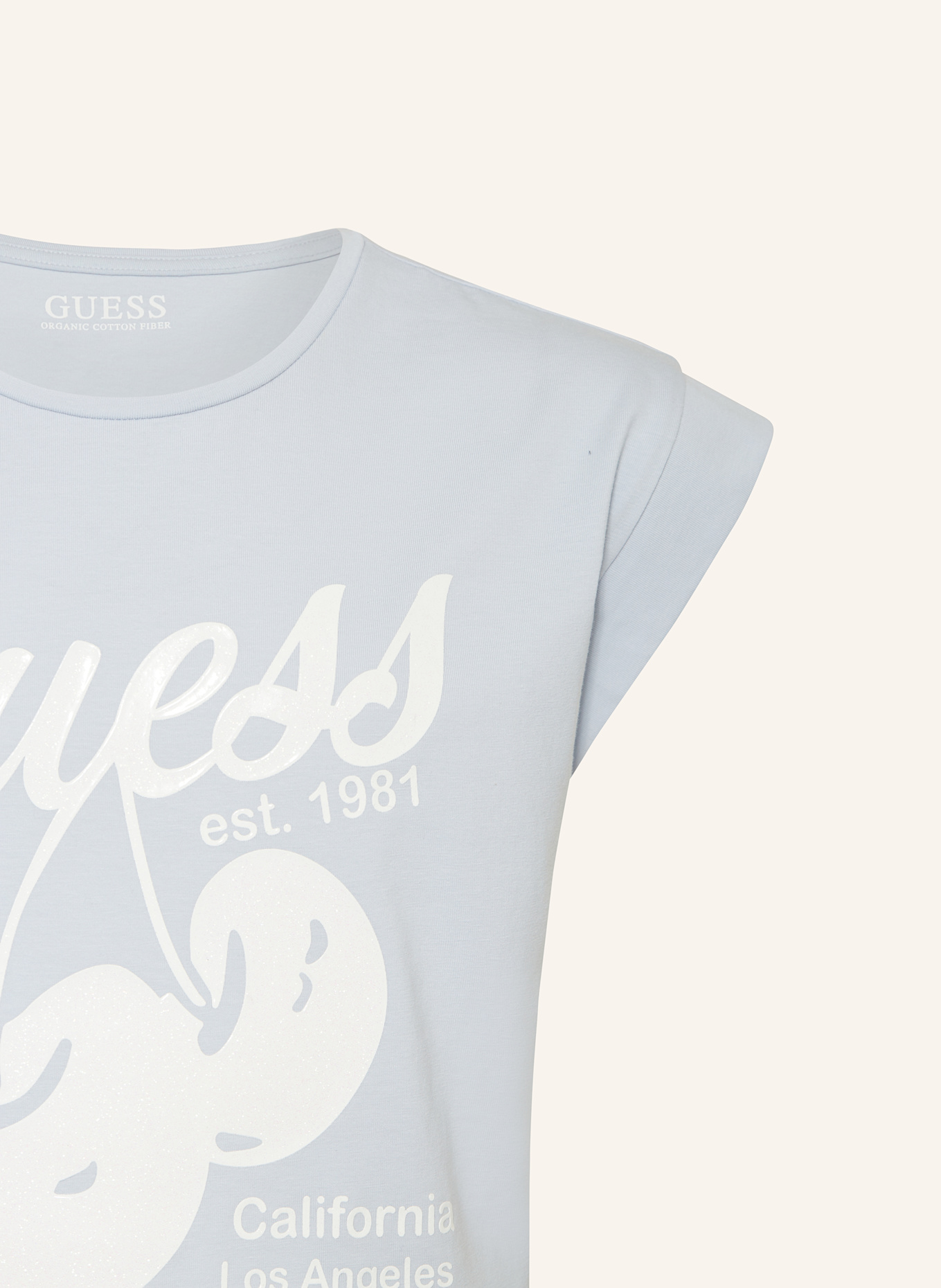 GUESS Tričko: TMAVĚ MODRÁ