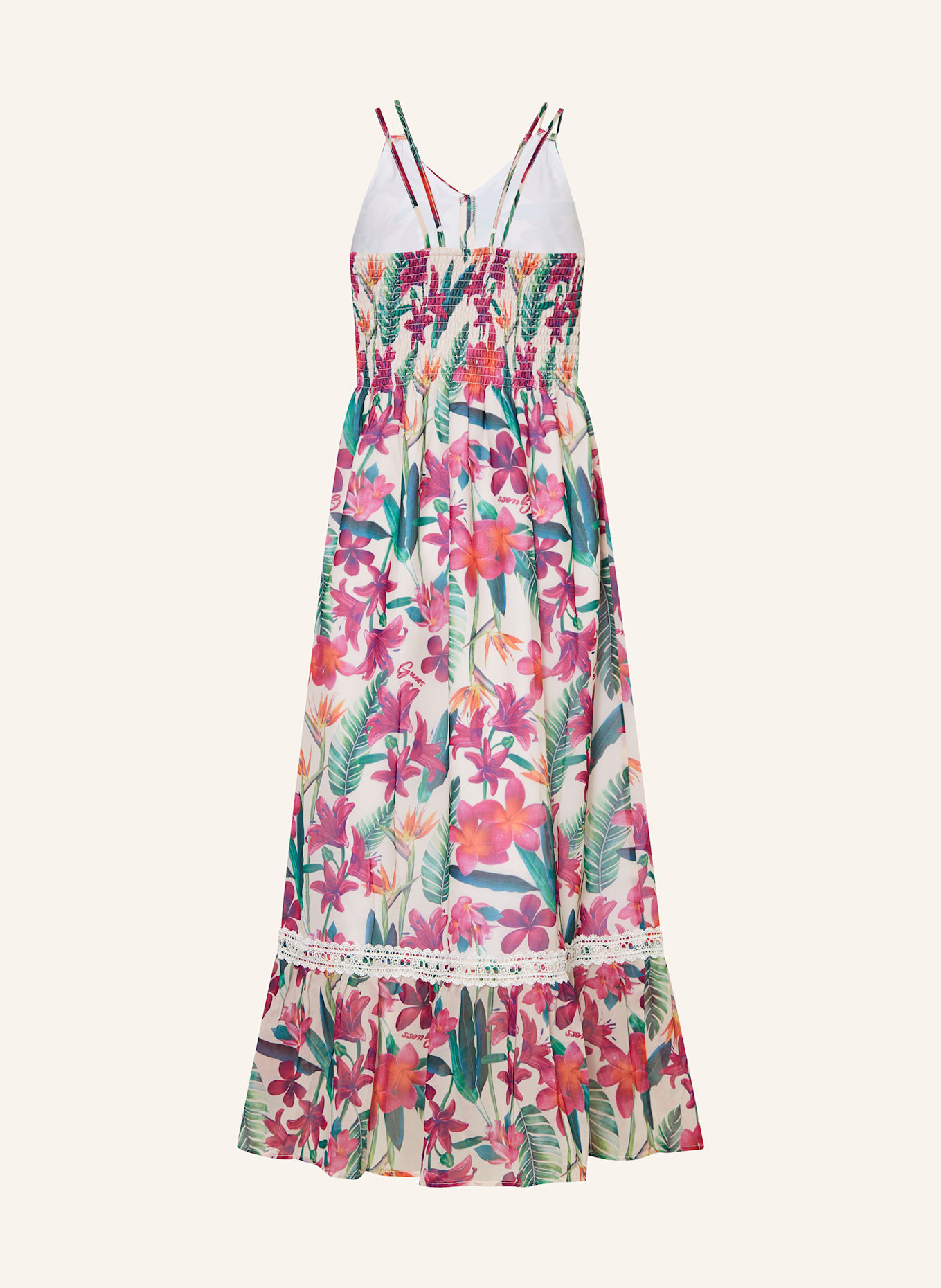 GUESS Šaty: REŽNÁ / ZELENÁ / FUCHSIOVÁ