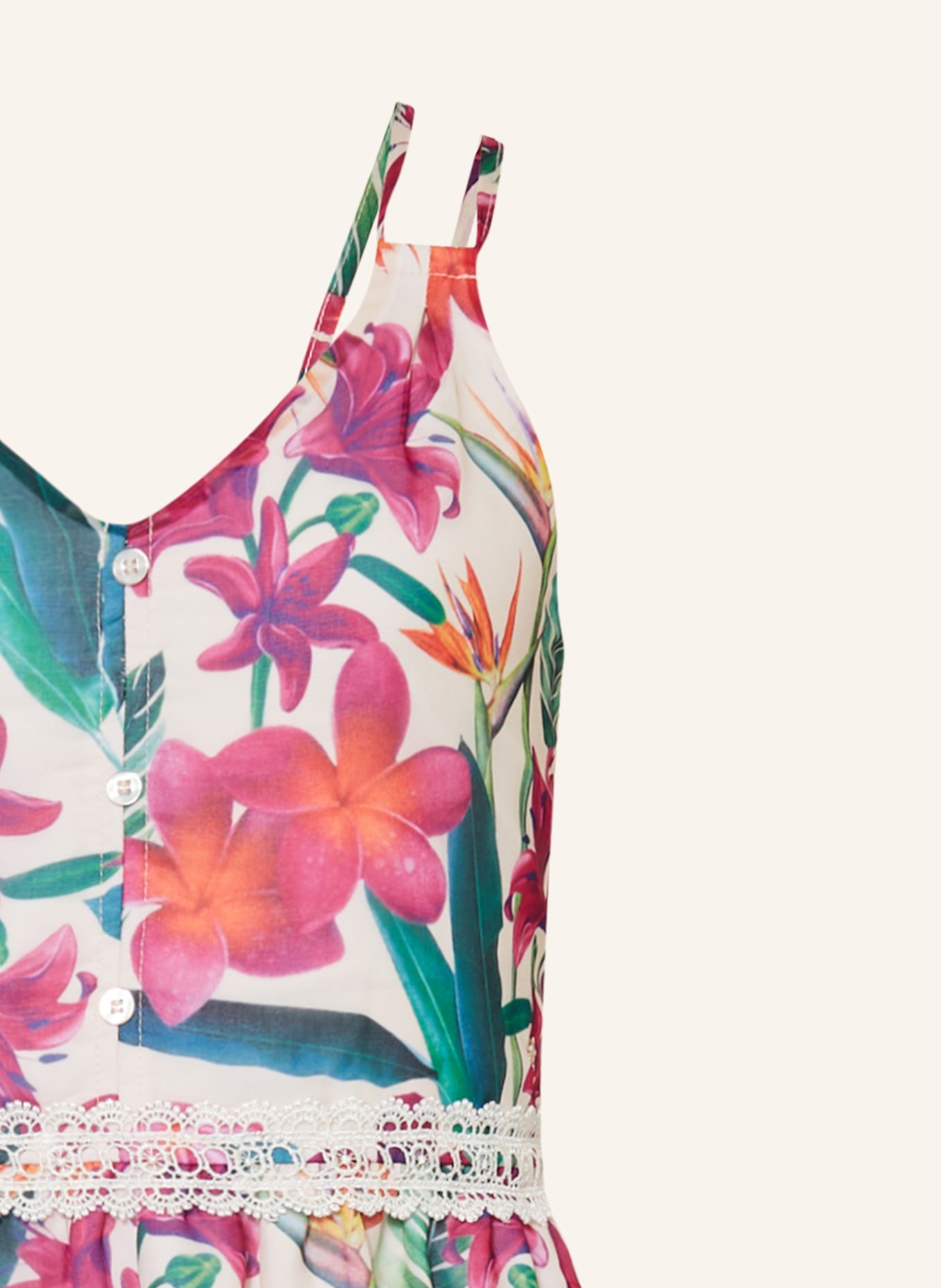 GUESS Šaty: REŽNÁ / ZELENÁ / FUCHSIOVÁ