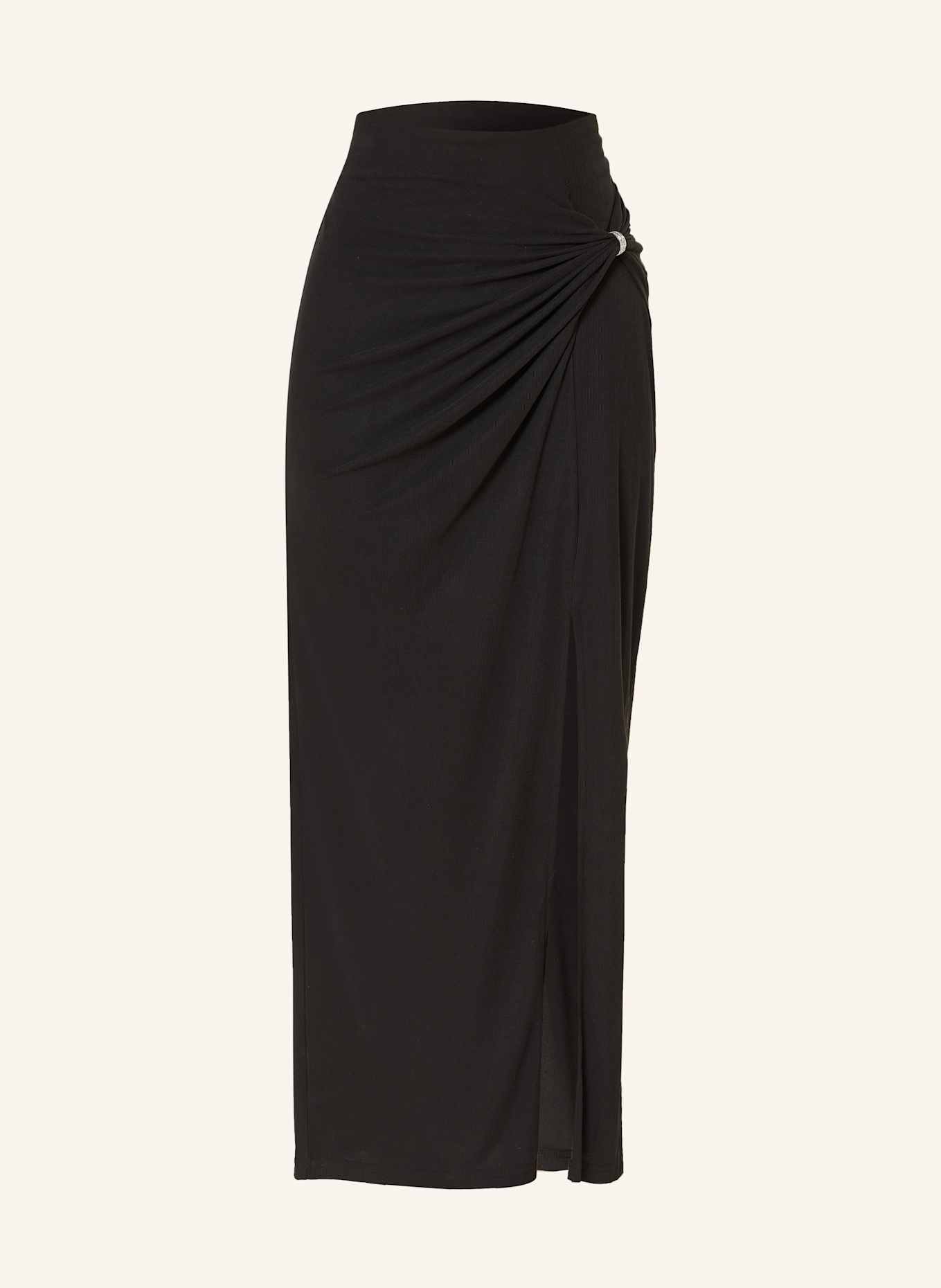 GUESS Jersey skirt AIMEE with decorative gems: BLACK