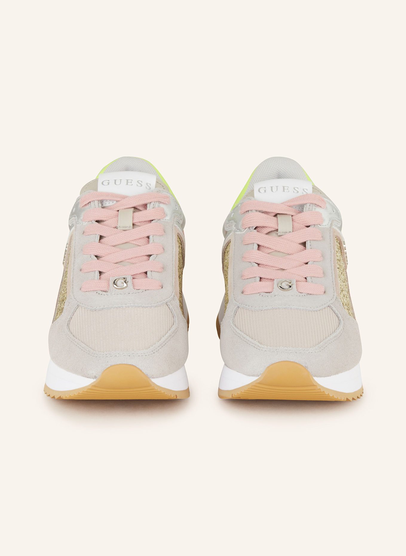 GUESS Sneaker ENERGY: ROSÉ/ GOLD/ SILBER