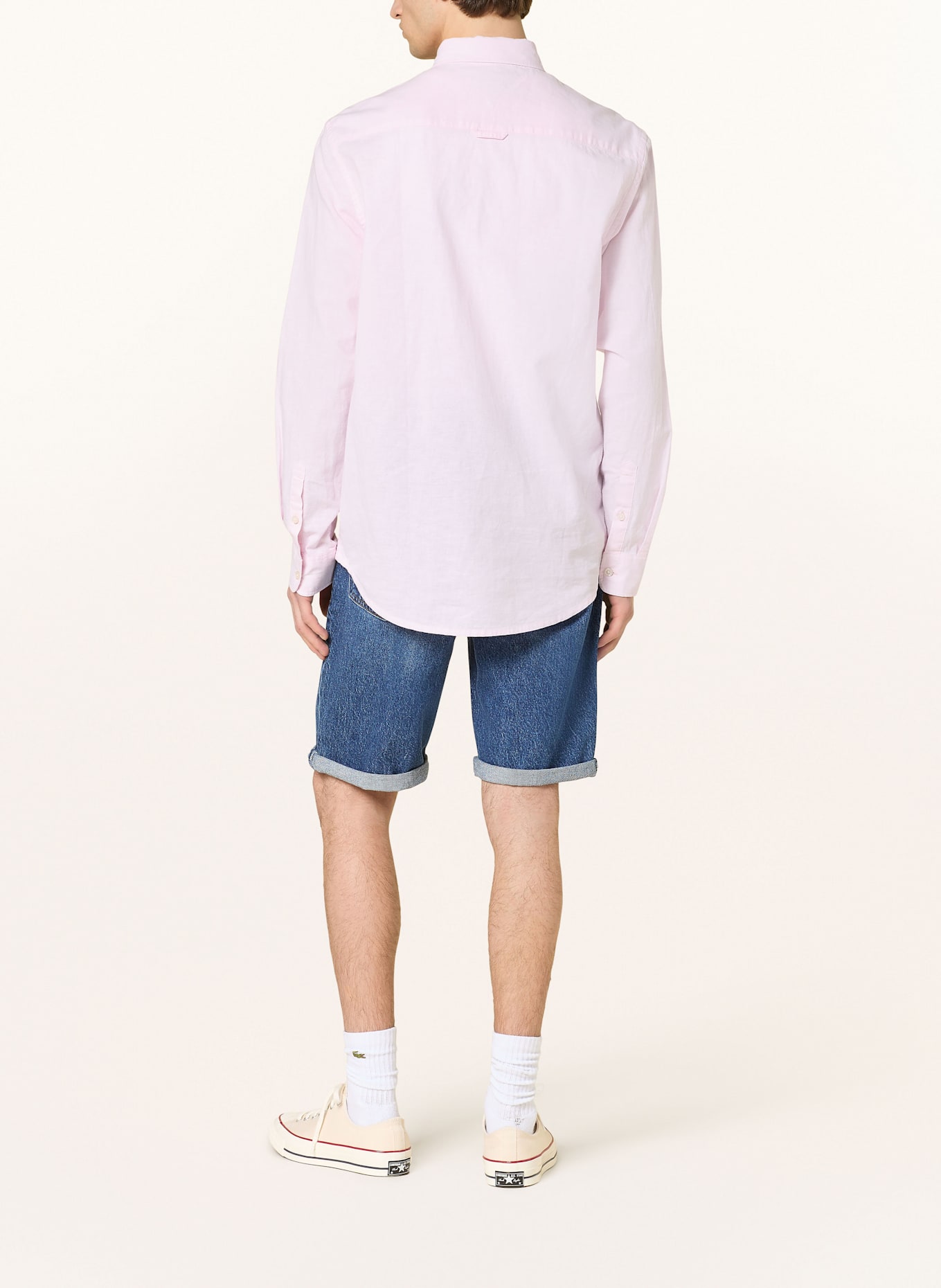 TOMMY JEANS Hemd Regular Fit mit Leinen: ROSA