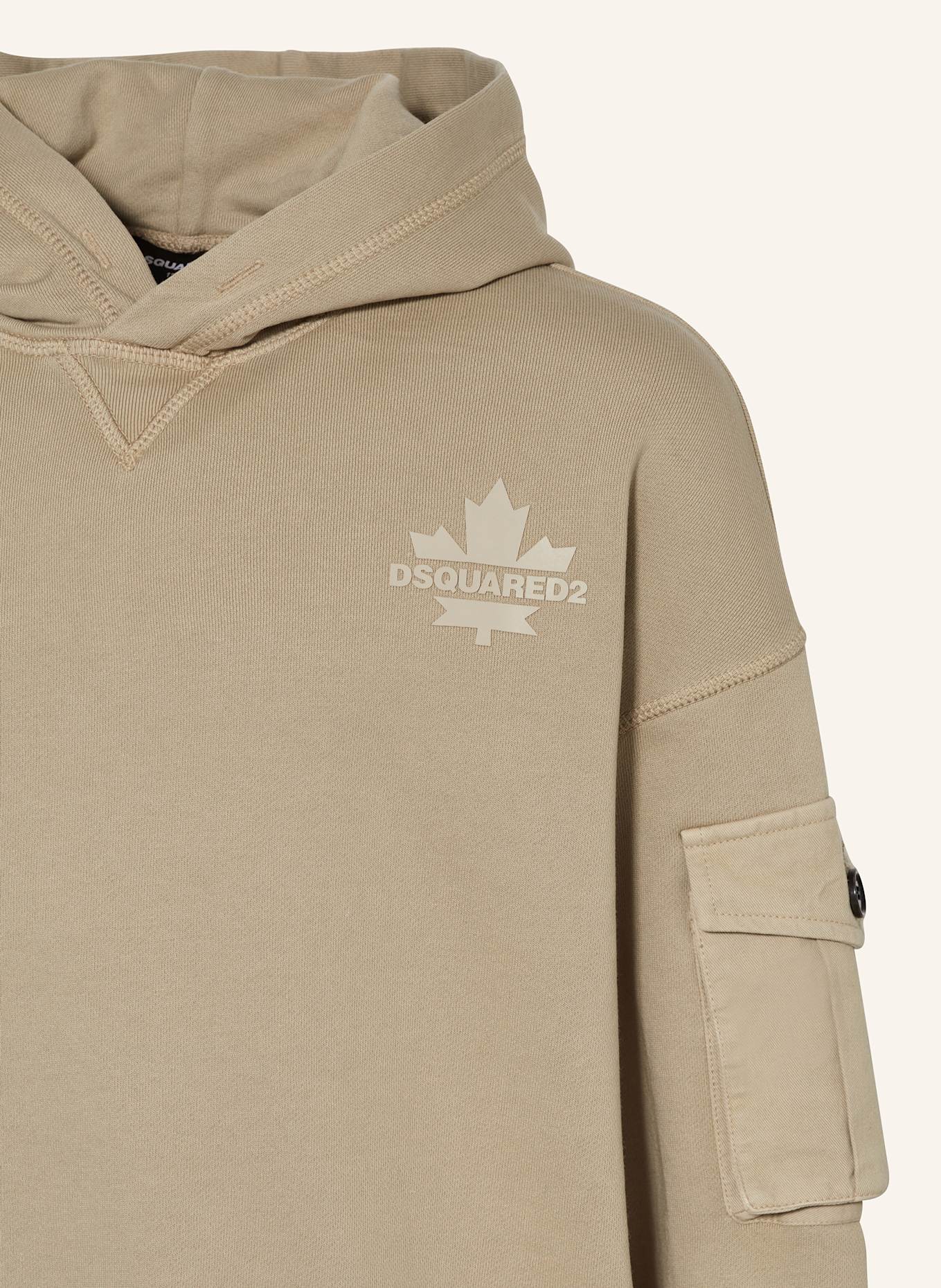 DSQUARED2 Hoodie: HELLBRAUN