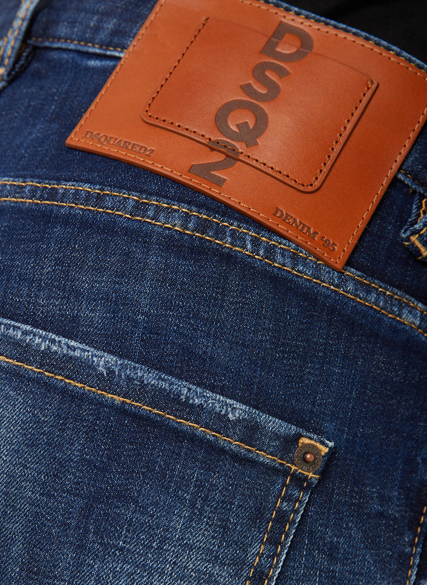 DSQUARED2 Destroyed Jeans COOL GIRL: 470 NAVY BLUE