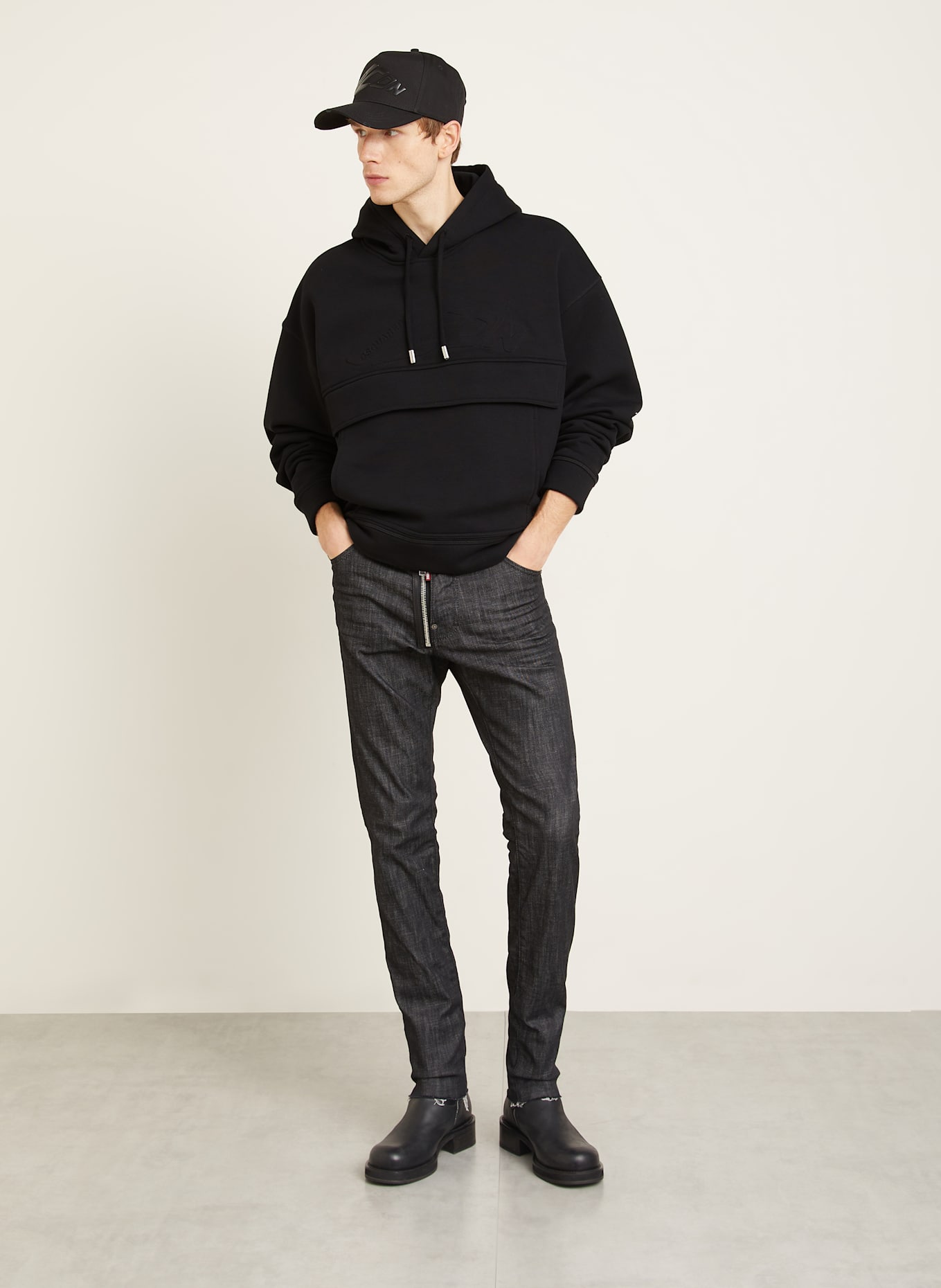 DSQUARED2 Hoodie: SCHWARZ