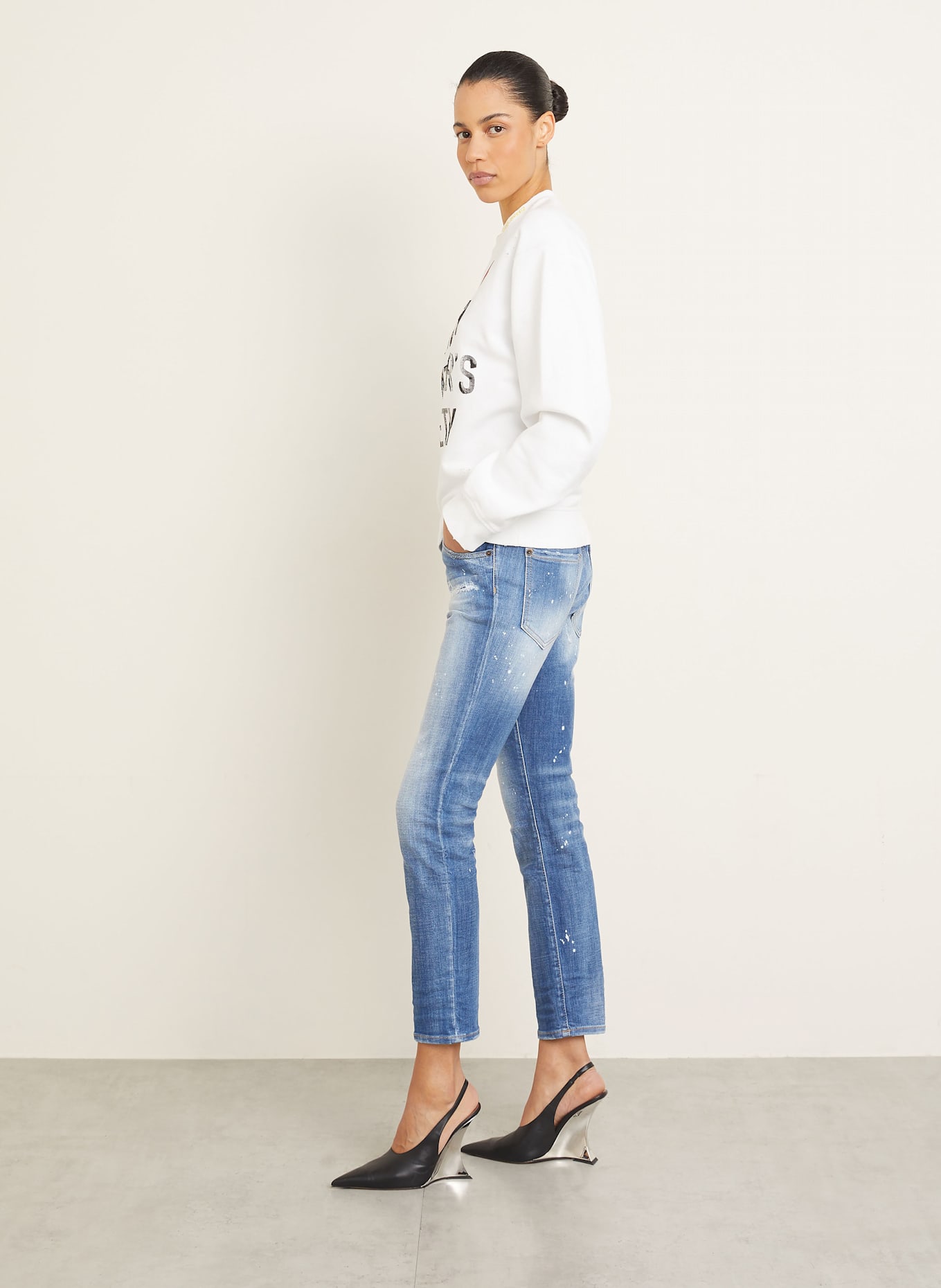 DSQUARED2 Skinny jeans COOL GIRL: 470 NAVY BLUE