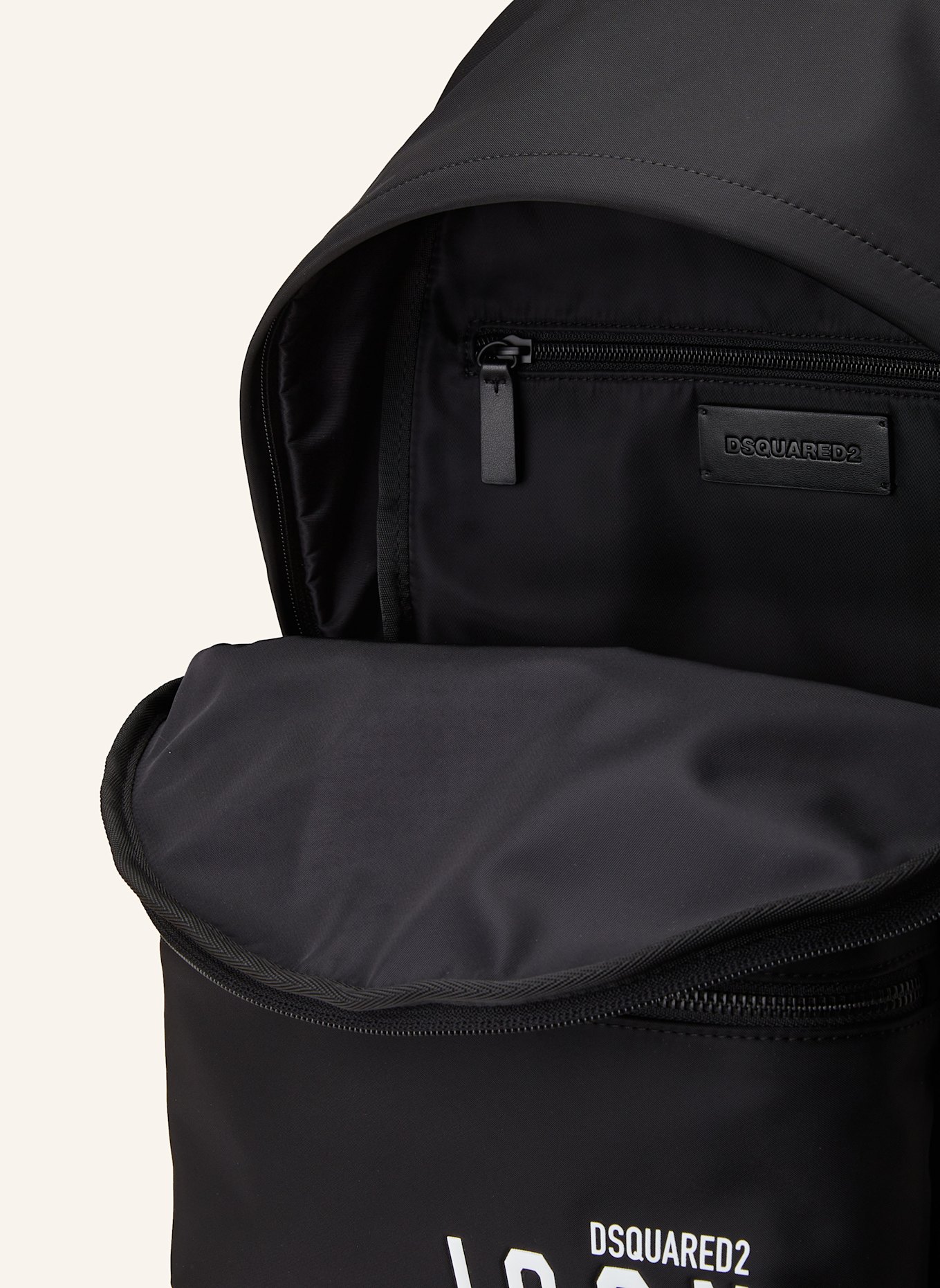 DSQUARED2 Rucksack BE ICON: SCHWARZ