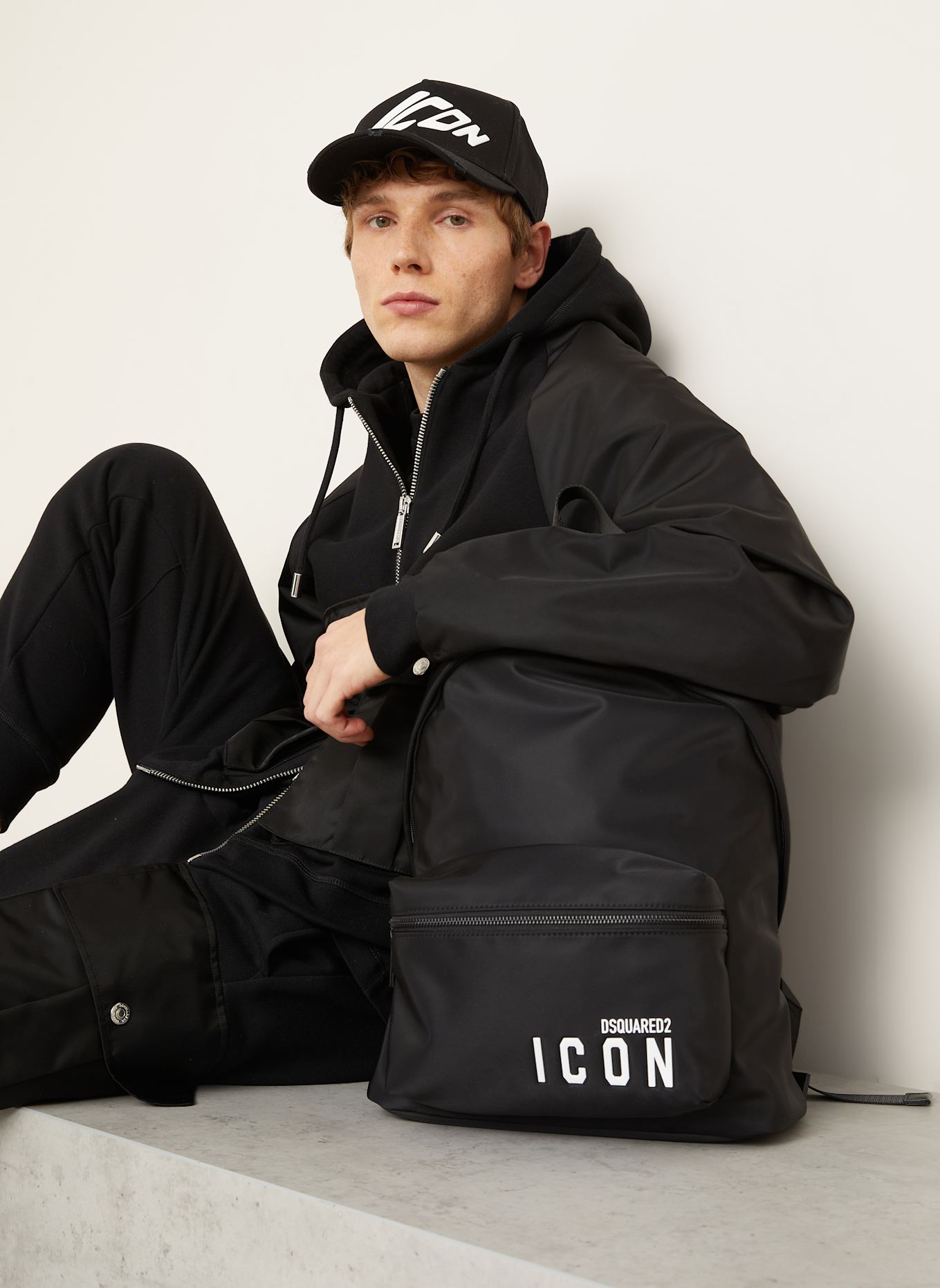 DSQUARED2 Rucksack BE ICON: SCHWARZ