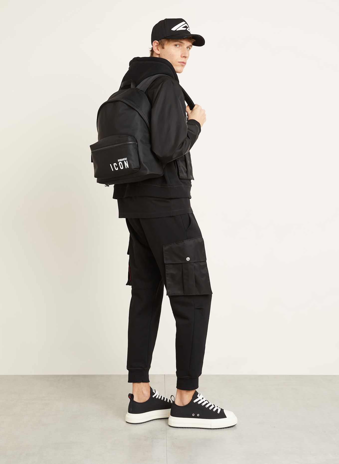 DSQUARED2 Rucksack BE ICON: SCHWARZ