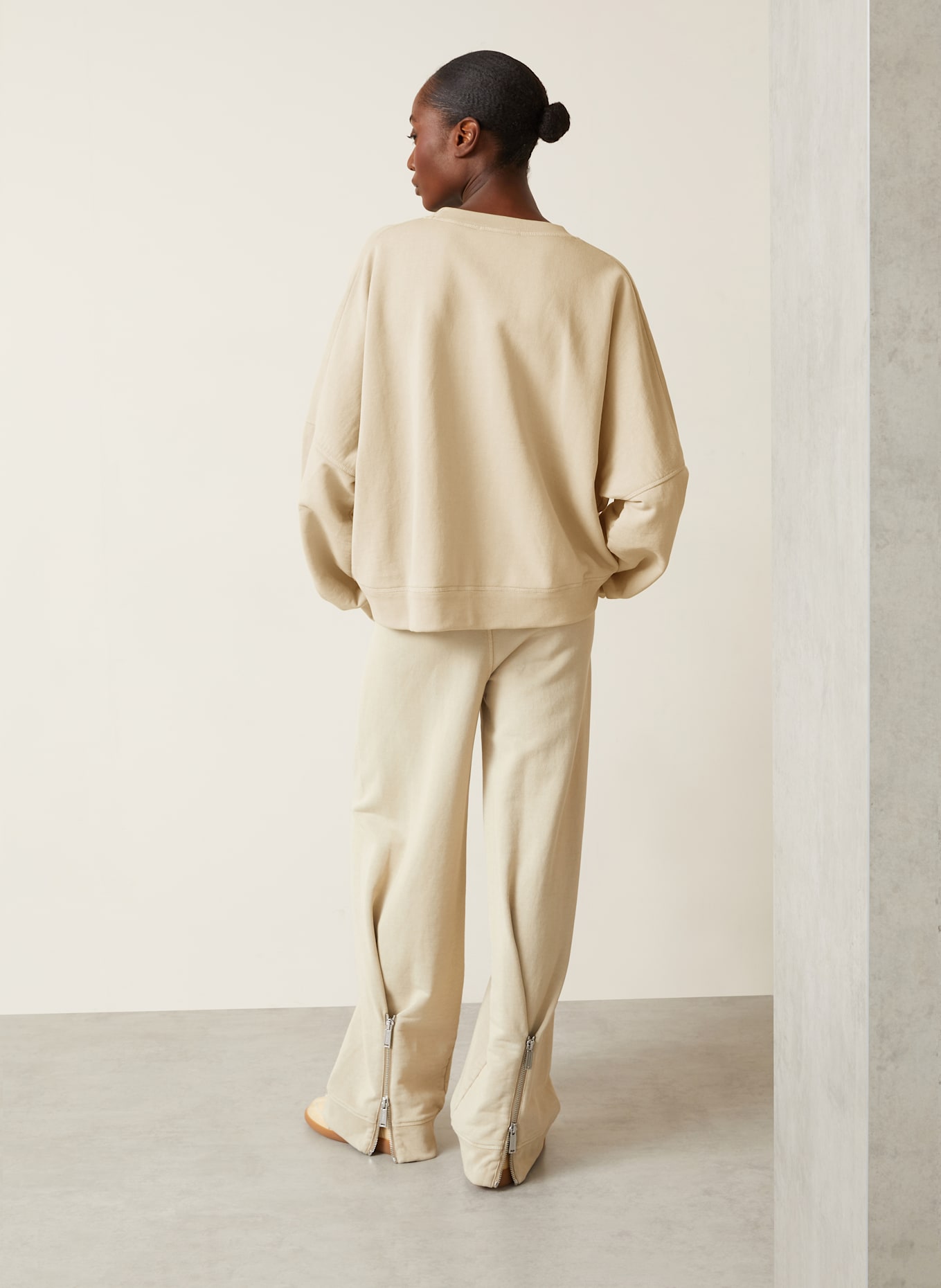 DSQUARED2 Cropped-Sweatshirt ONION: BEIGE