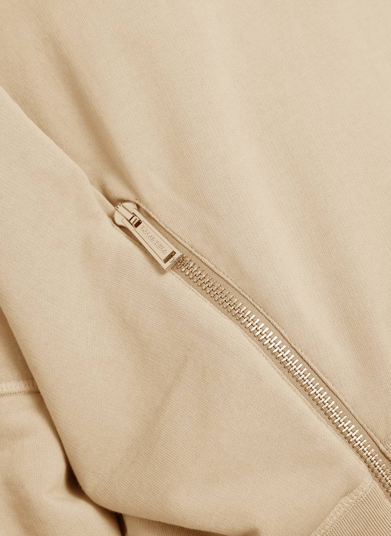 DSQUARED2 Cropped-Sweatshirt ONION: BEIGE