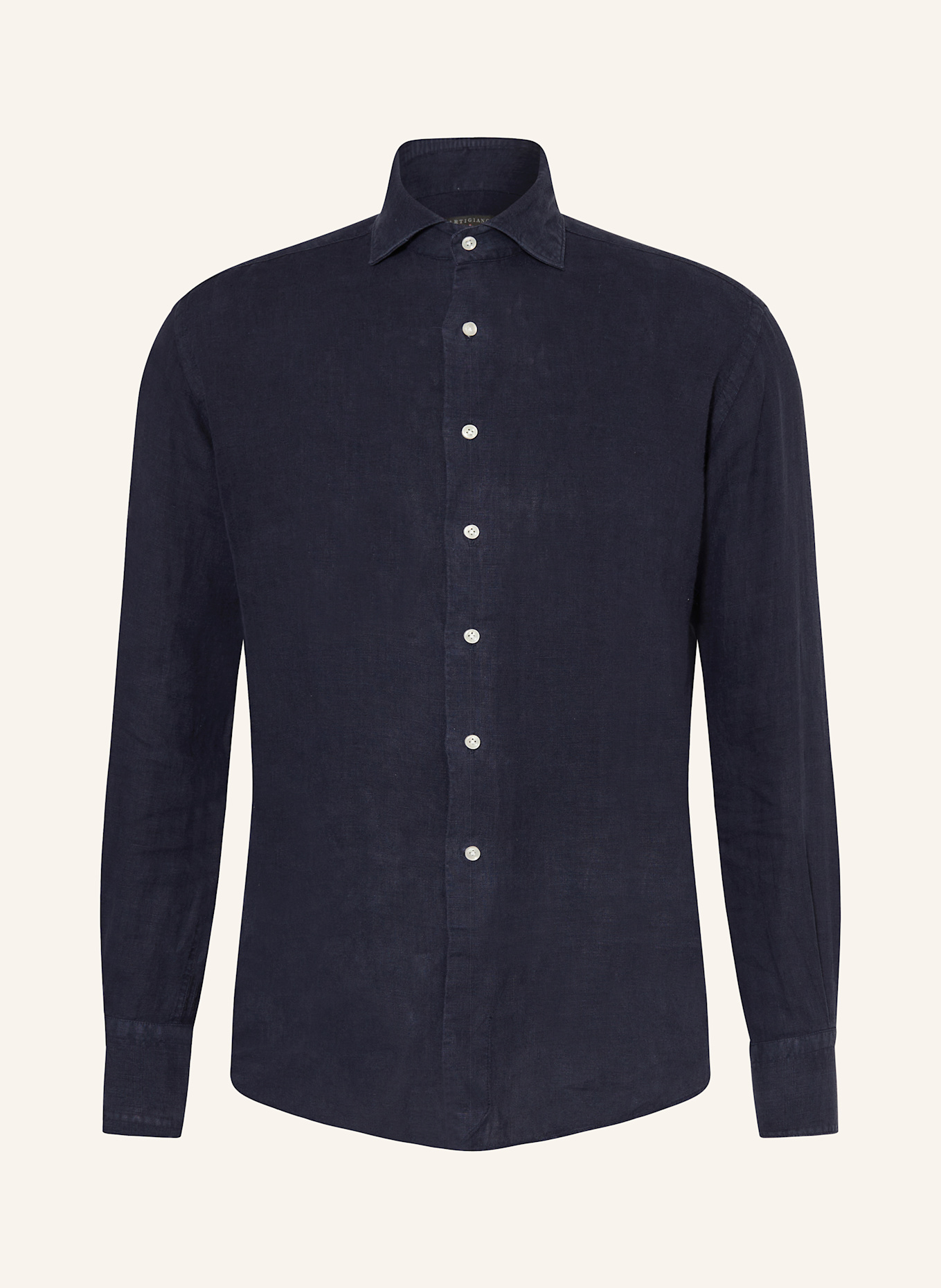 ARTIGIANO Leinenhemd Classic Fit: DUNKELBLAU