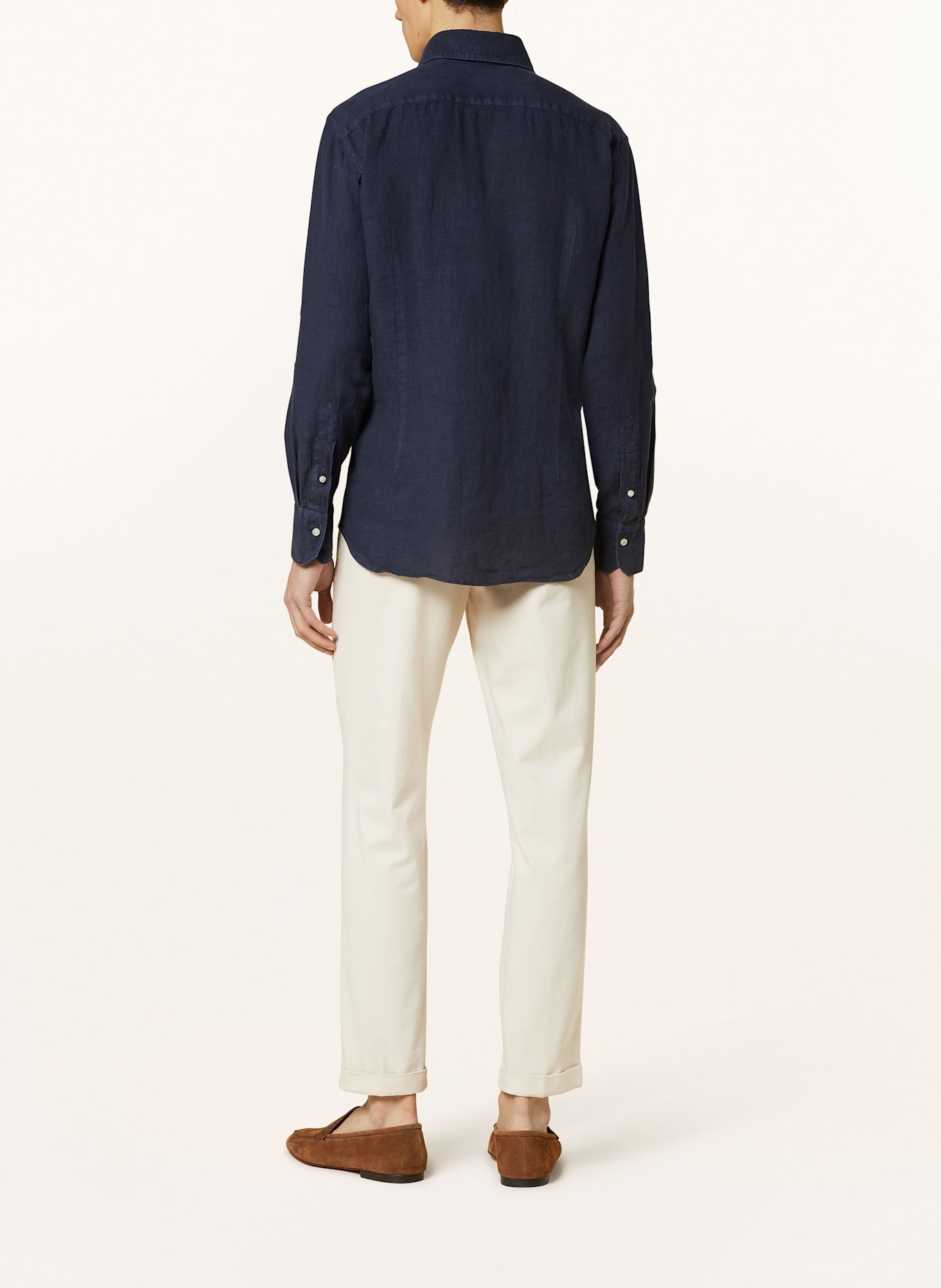 ARTIGIANO Leinenhemd Classic Fit: DUNKELBLAU