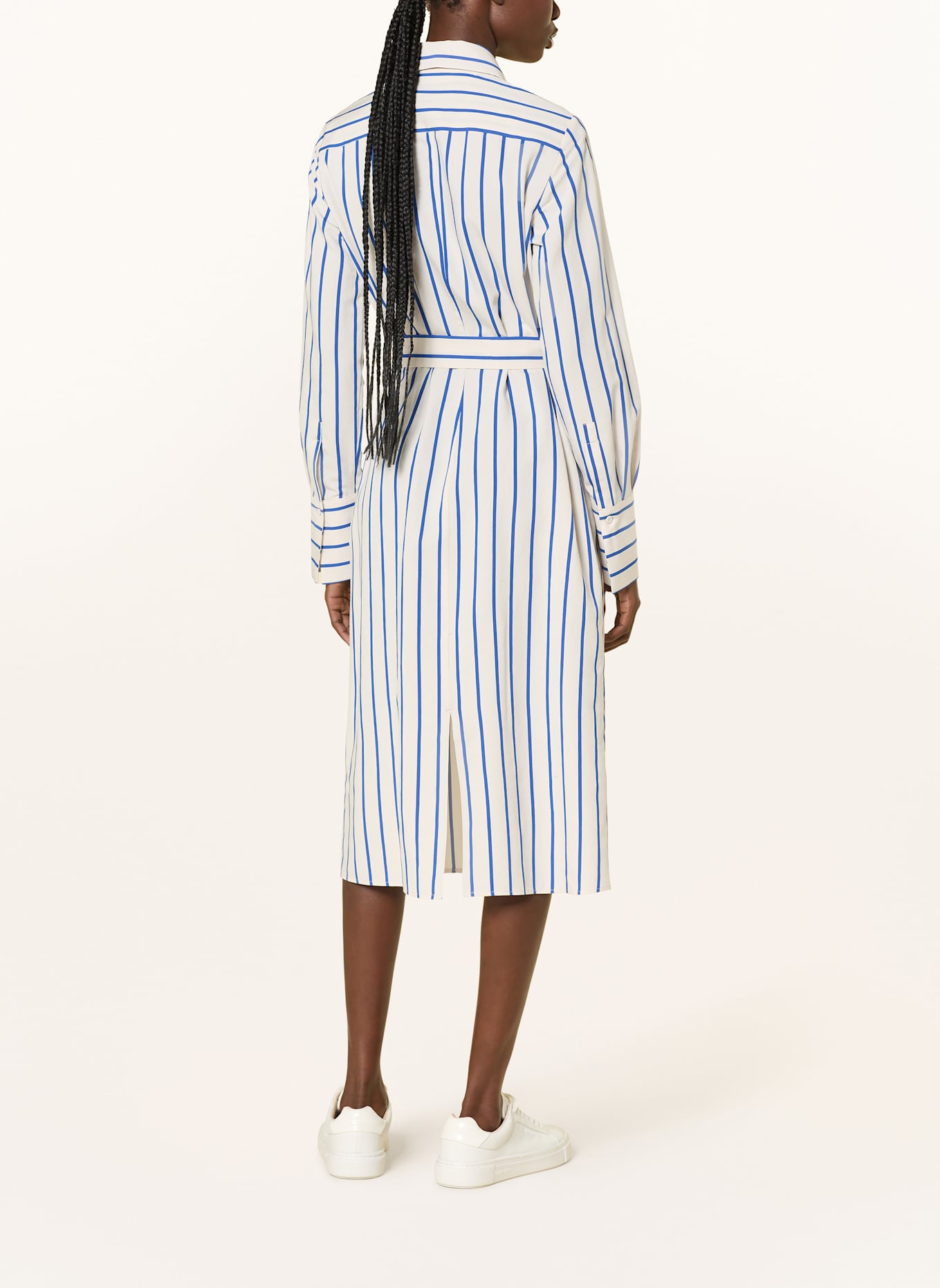 TIGER OF SWEDEN Hemdblusenkleid LEONNE: BLAU/ ECRU
