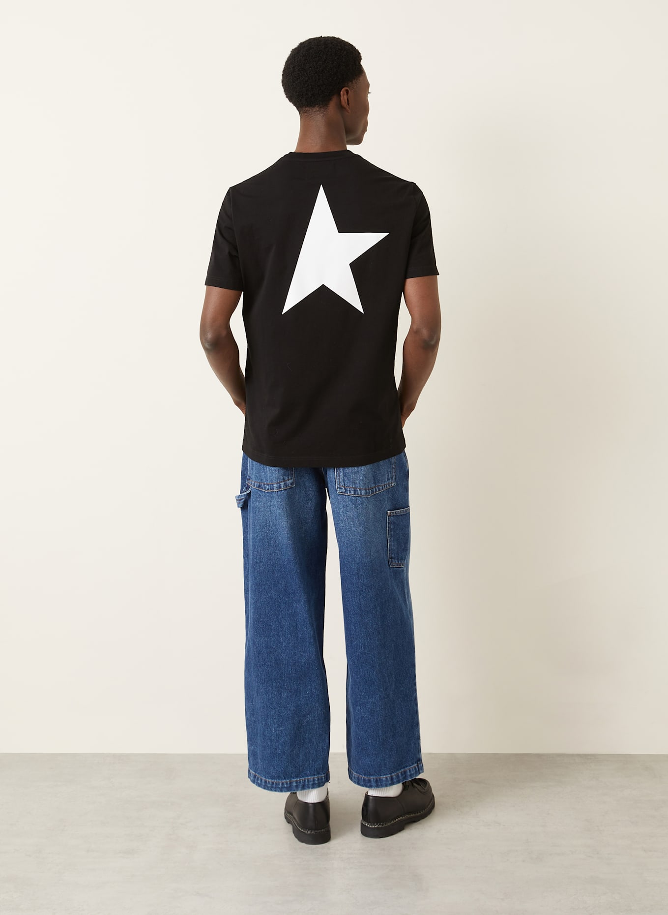 GOLDEN GOOSE T-Shirt STAR: SCHWARZ