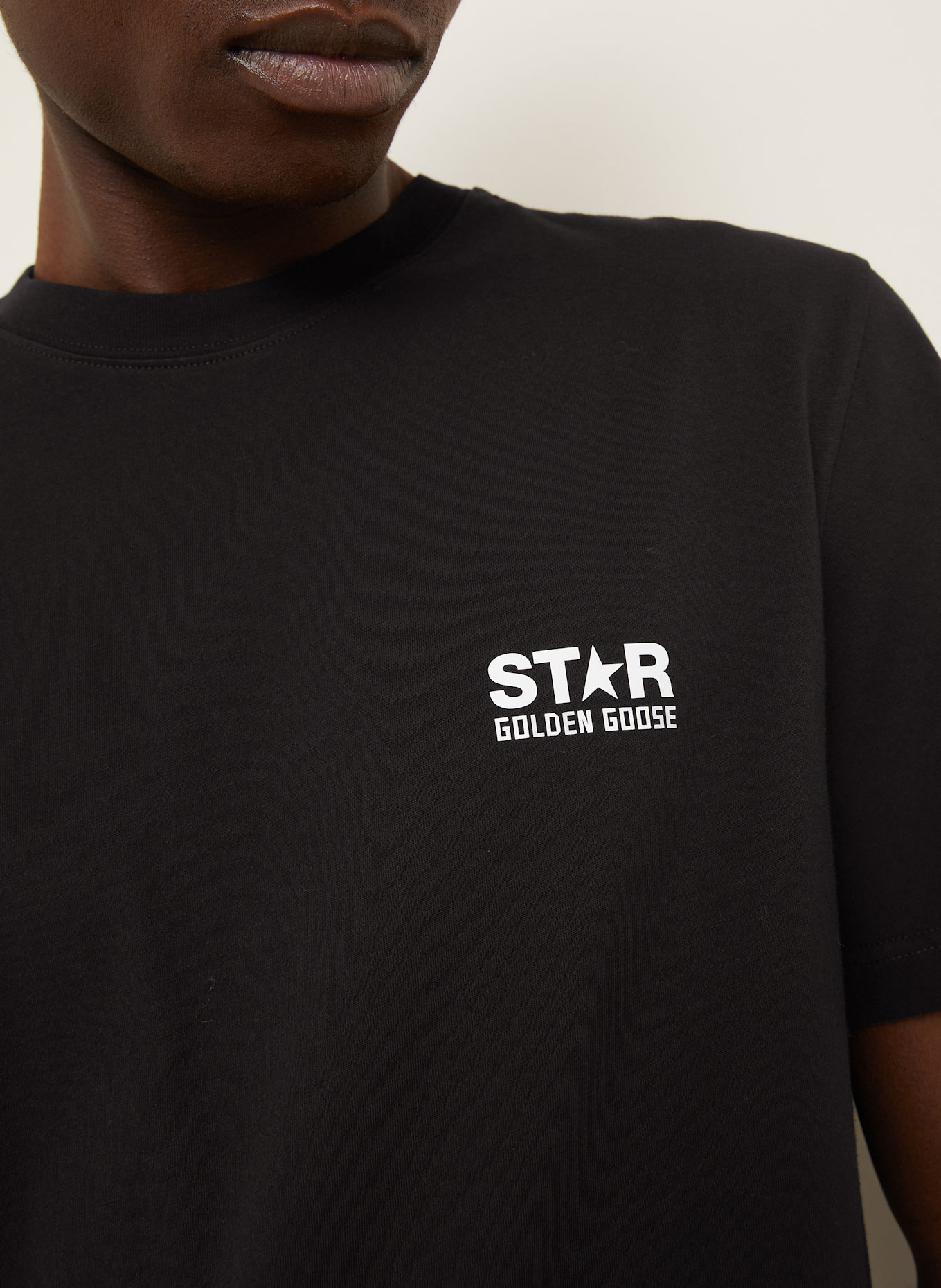 GOLDEN GOOSE T-Shirt STAR: SCHWARZ