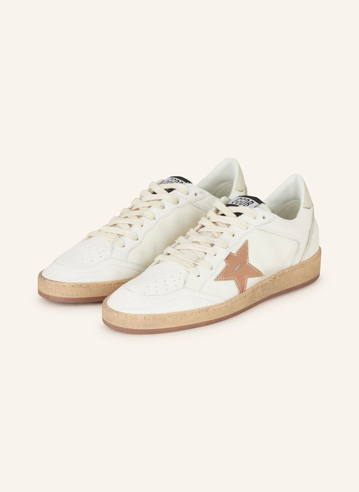 GOLDEN GOOSE Sneakers BALL STAR: WHITE / ROSE