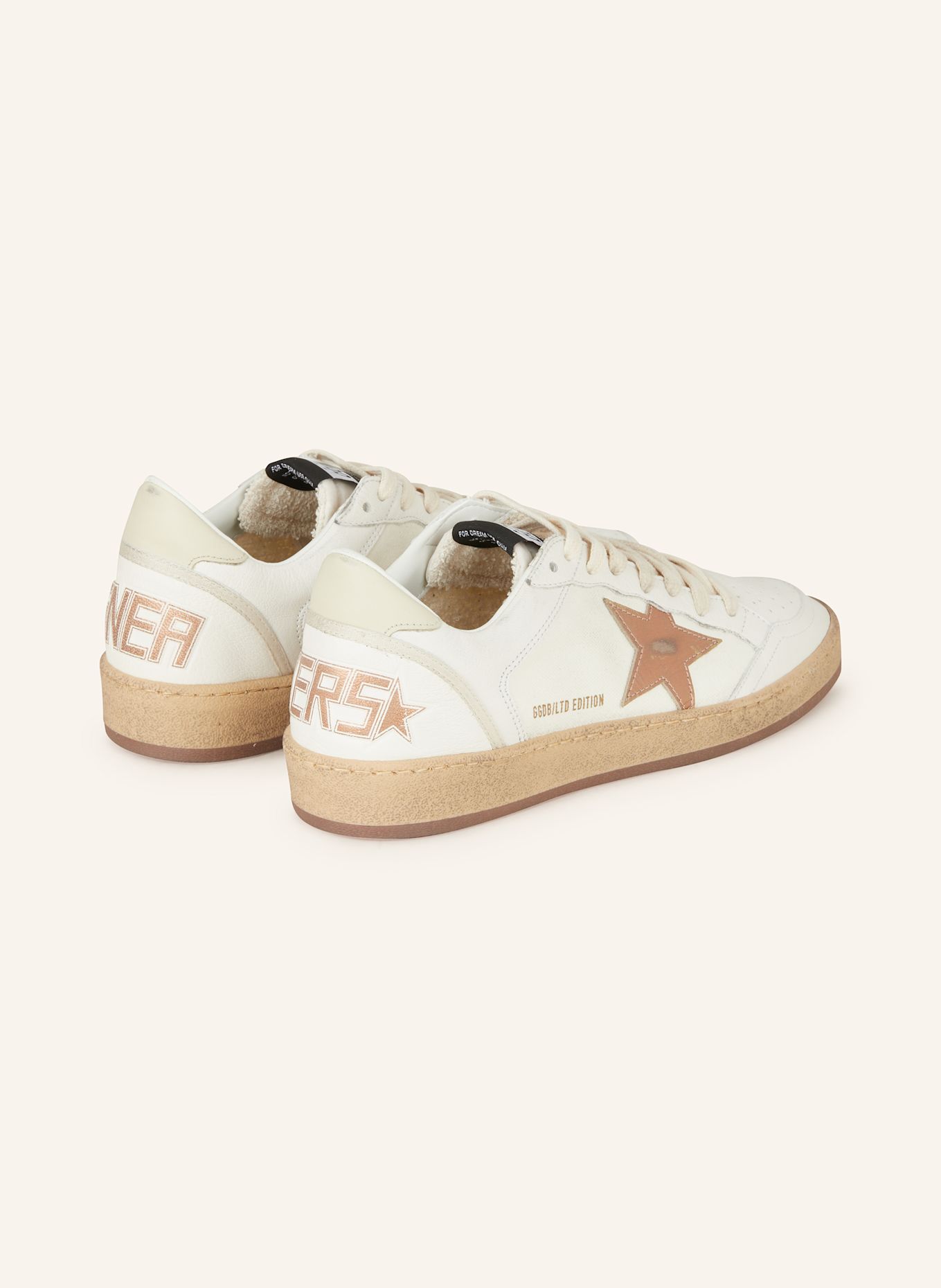 GOLDEN GOOSE Sneakers BALL STAR: WHITE / ROSE