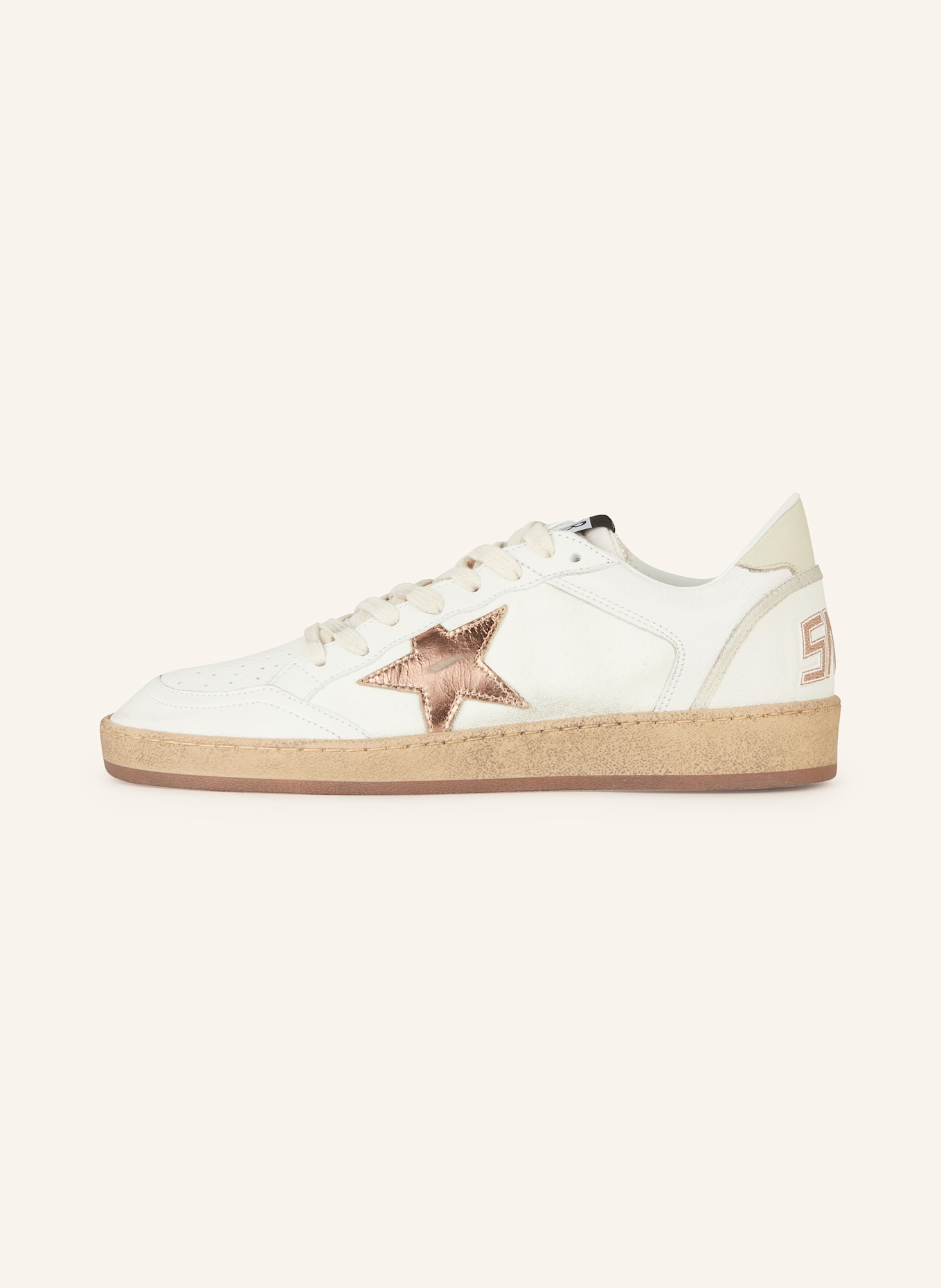 GOLDEN GOOSE Sneakers BALL STAR: WHITE / ROSE