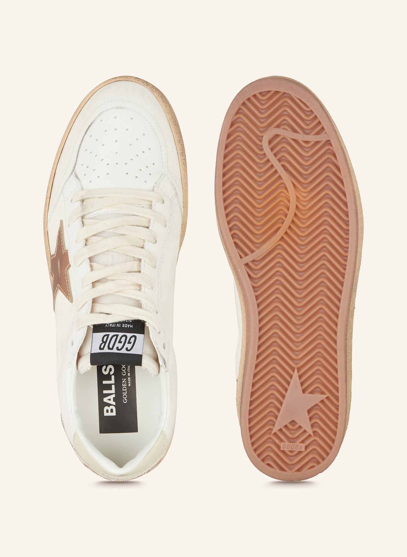 GOLDEN GOOSE Sneakers BALL STAR: WHITE / ROSE