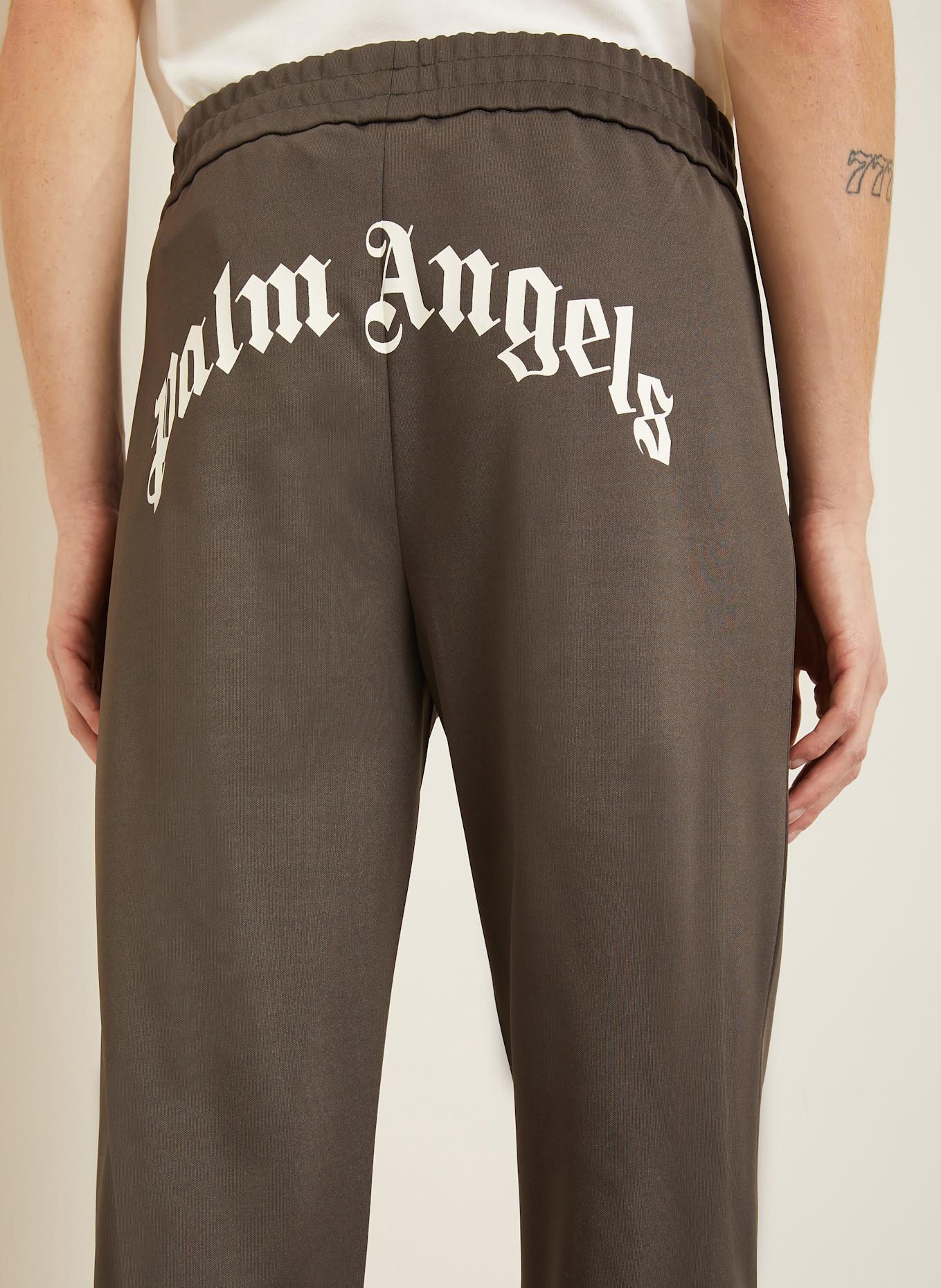 Palm Angels Spodnie w stylu dresowym slim fit: CIEMNOBRĄZOWY