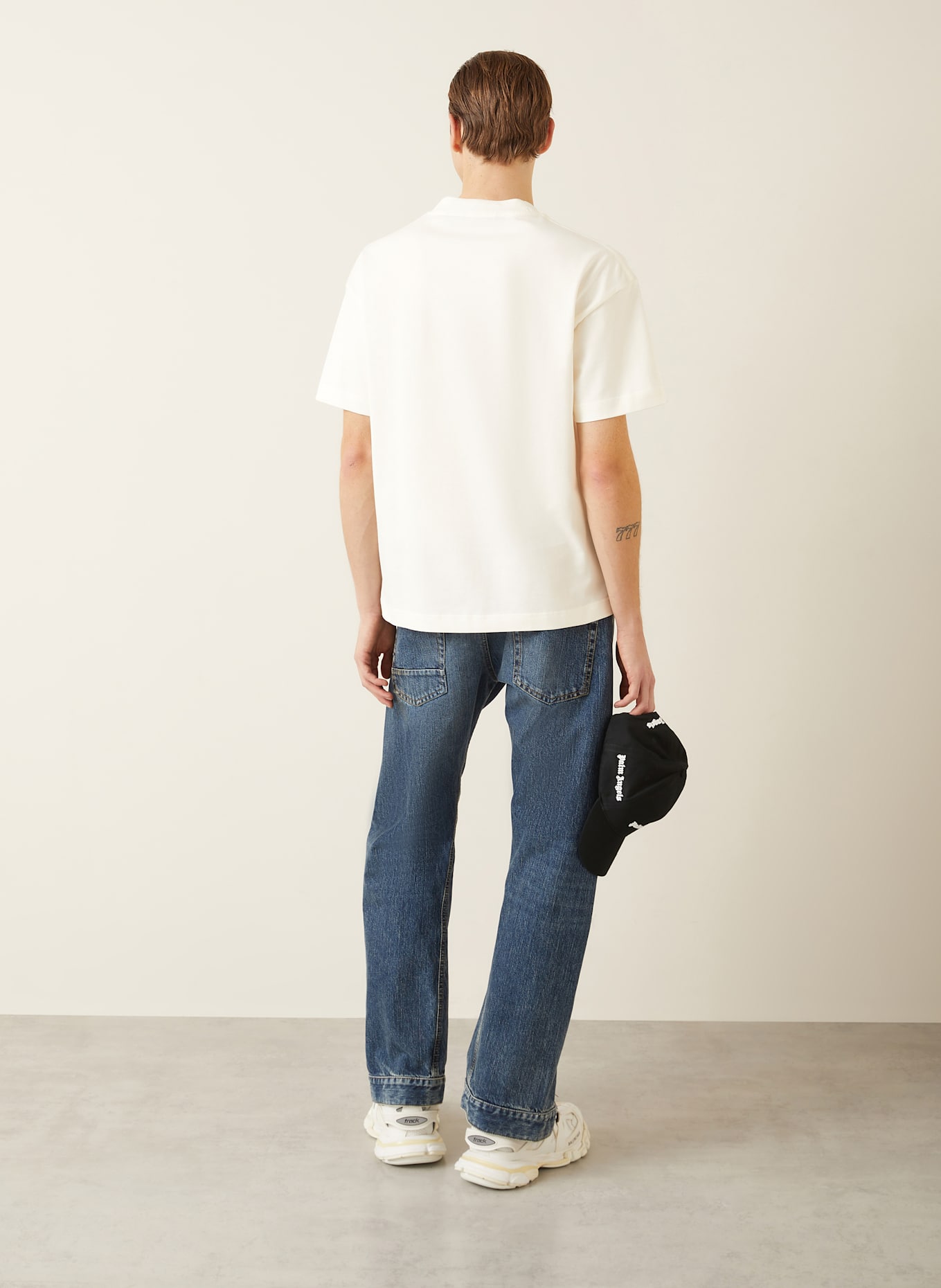 Palm Angels T-shirt: BIAŁY/ BRĄZOWY