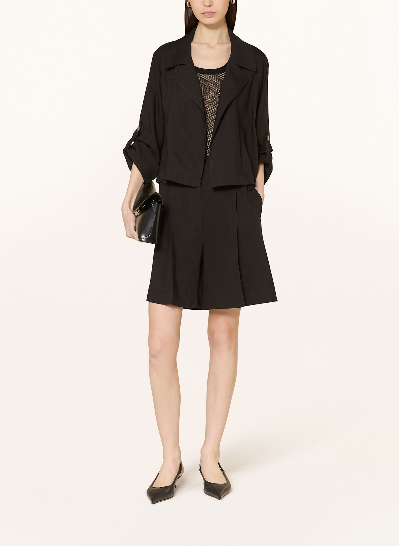 MARELLA Blazer mit Leinen: 001 BLACK