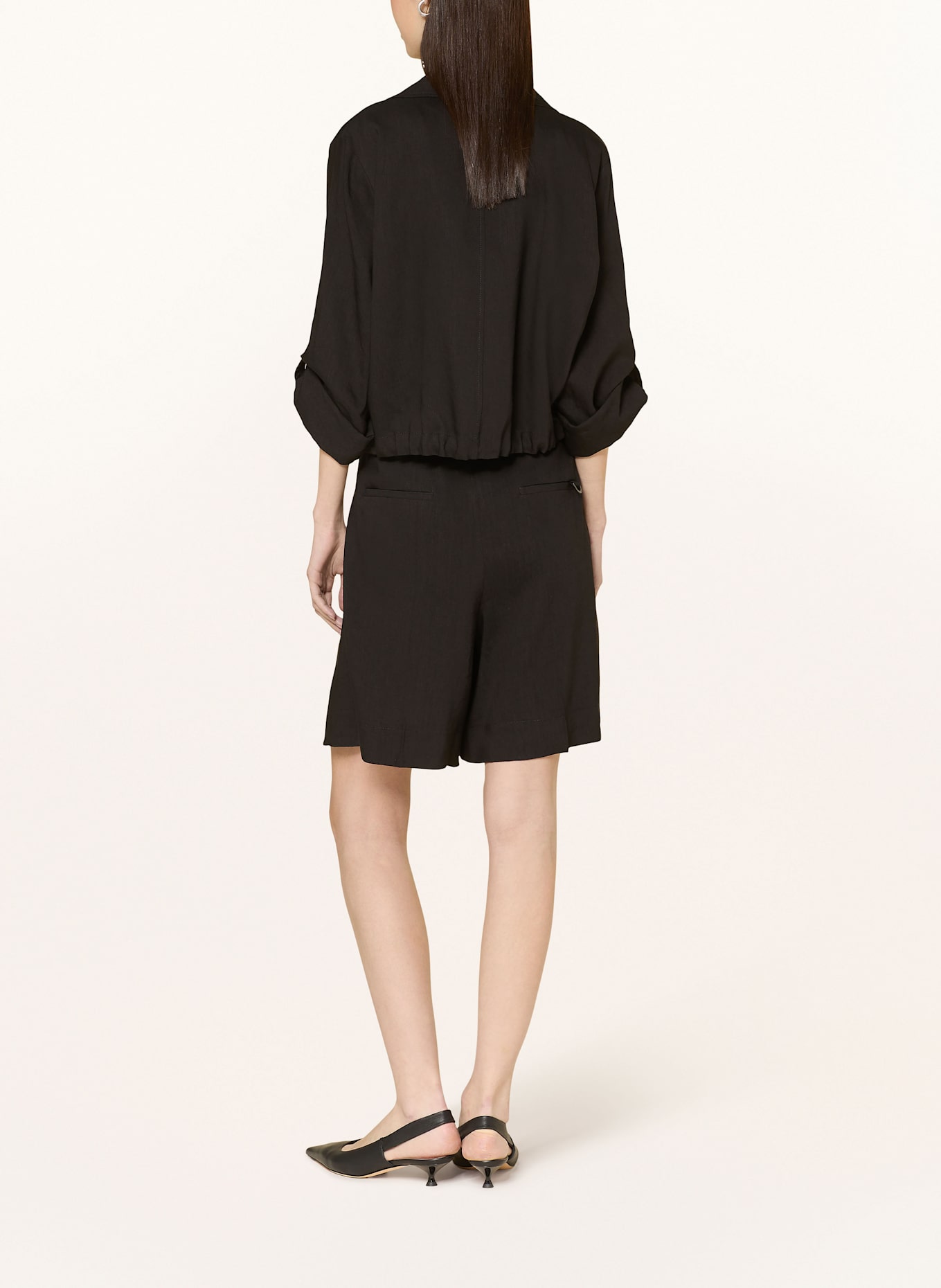 MARELLA Blazer mit Leinen: 001 BLACK