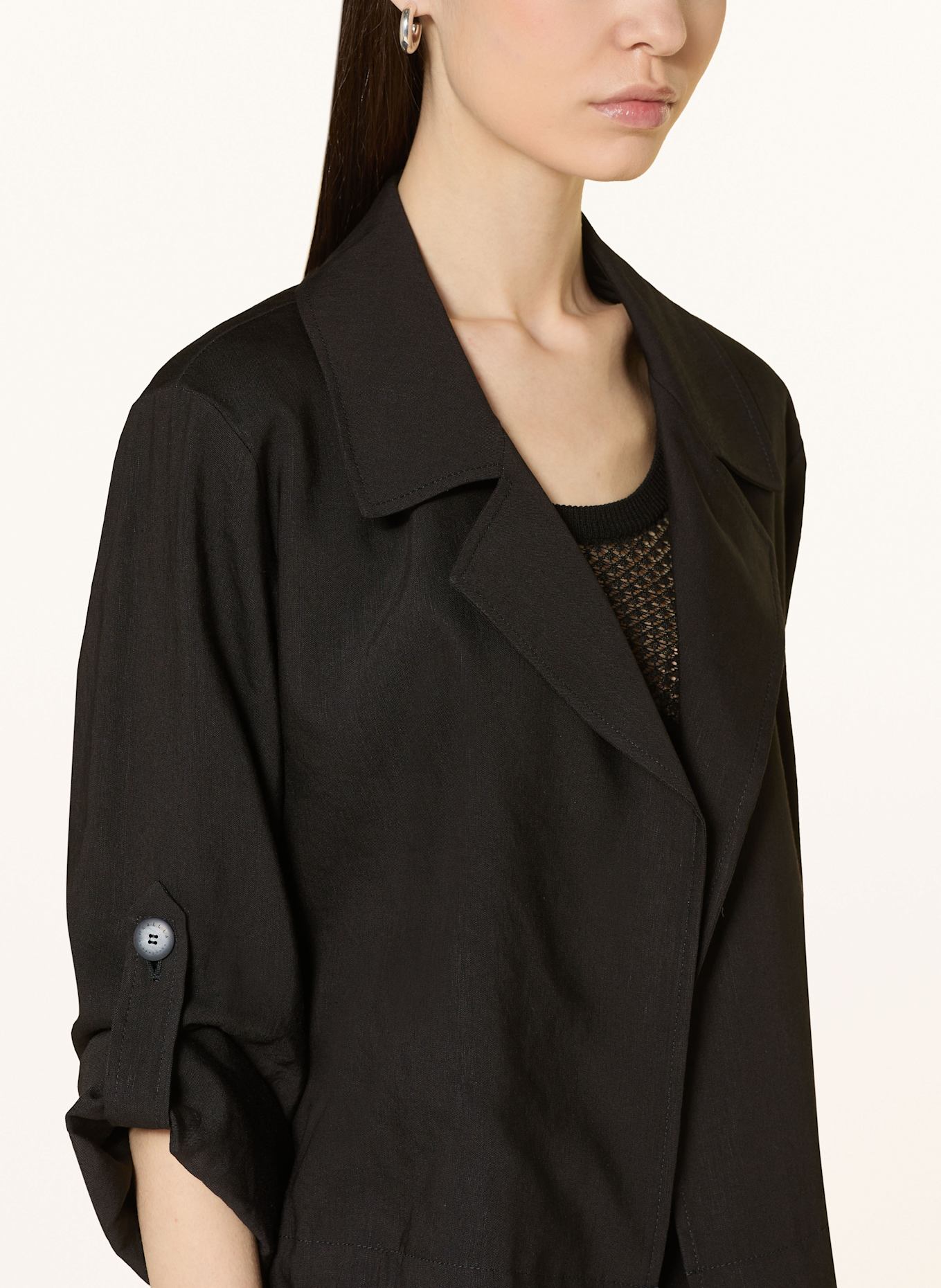 MARELLA Blazer mit Leinen: 001 BLACK