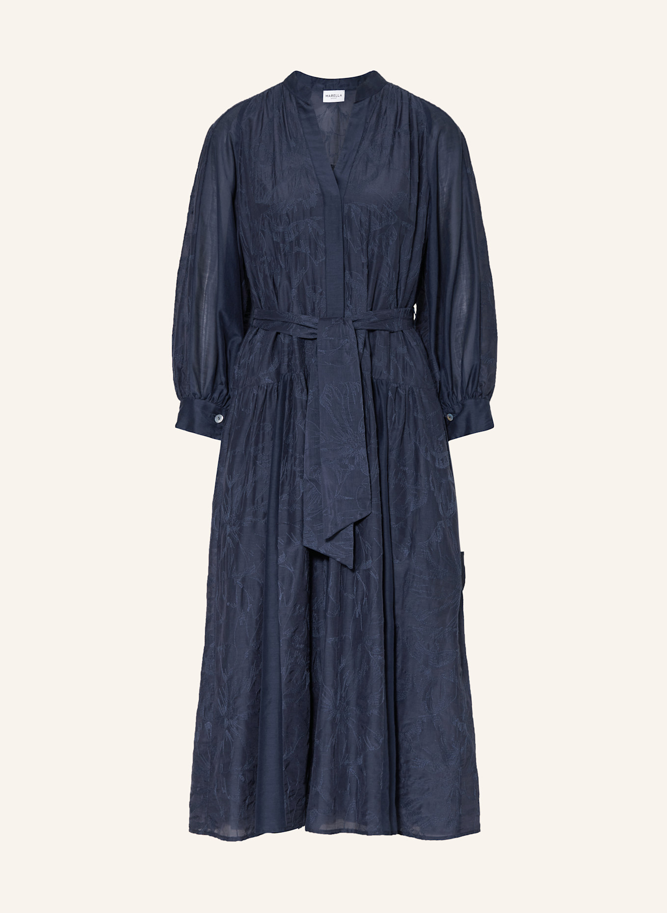 MARELLA Kleid mit Seide: DUNKELBLAU
