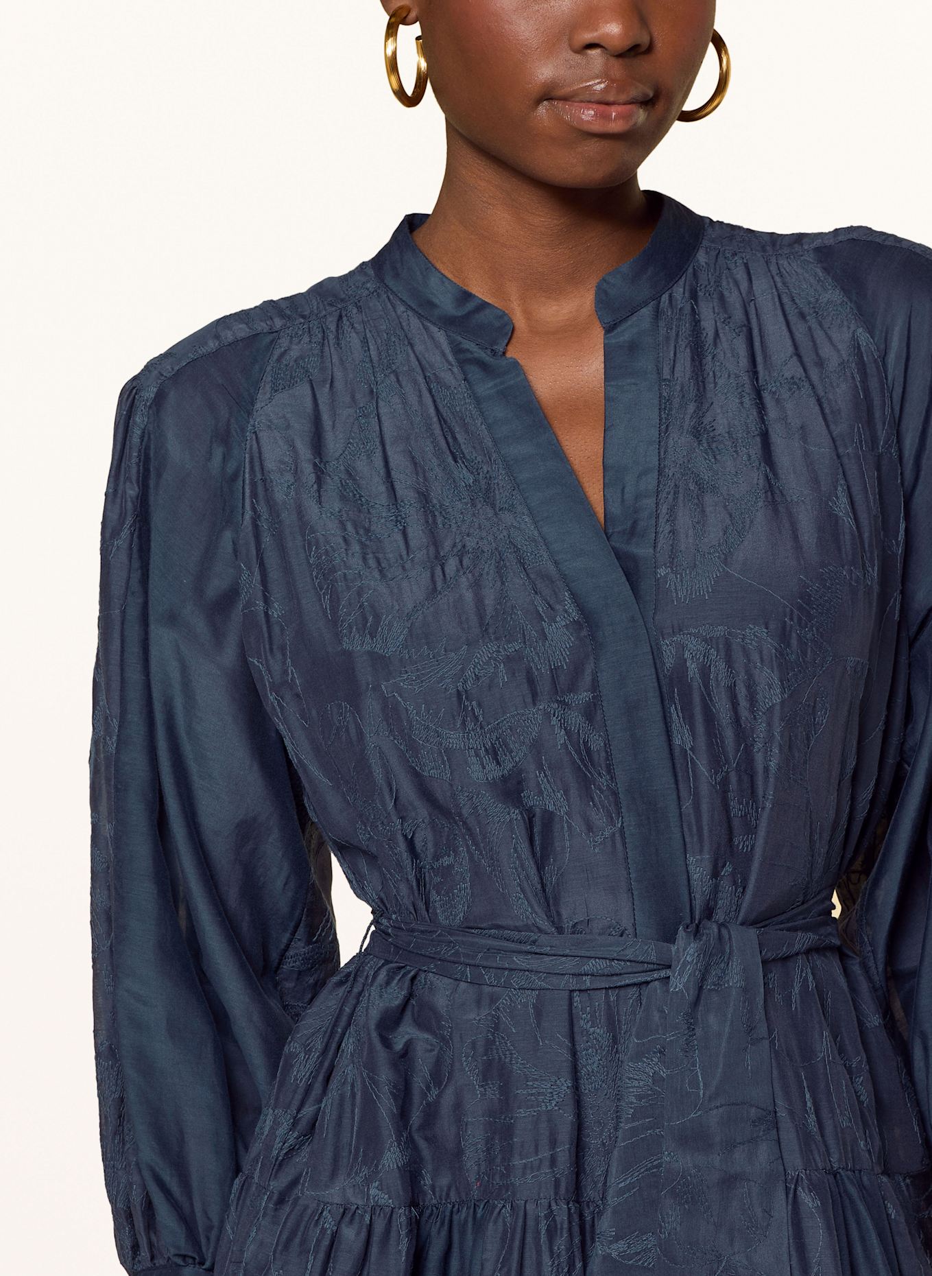 MARELLA Kleid mit Seide: DUNKELBLAU