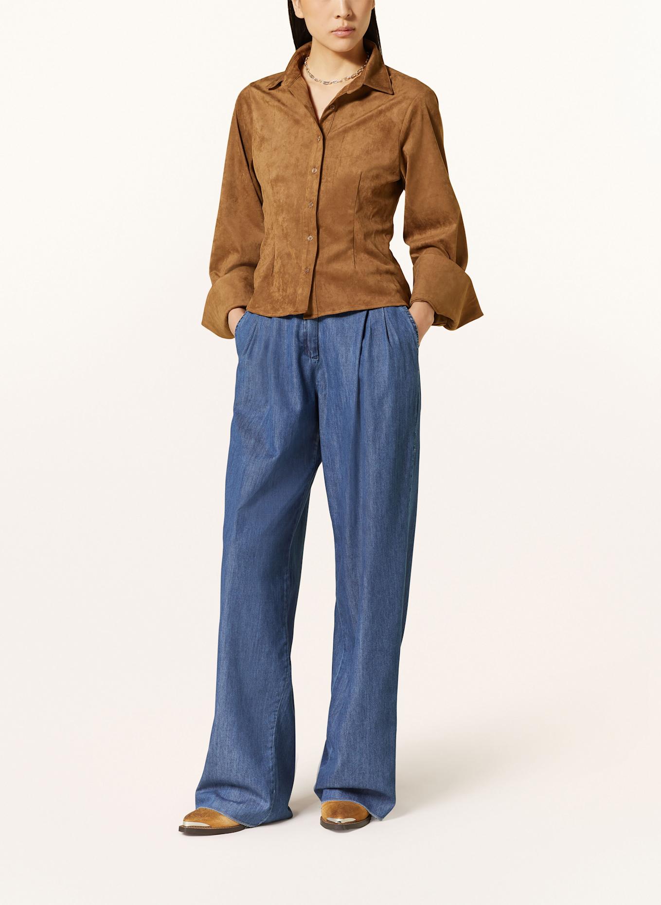 MARELLA Marlenehose in Jeansoptik: DUNKELBLAU