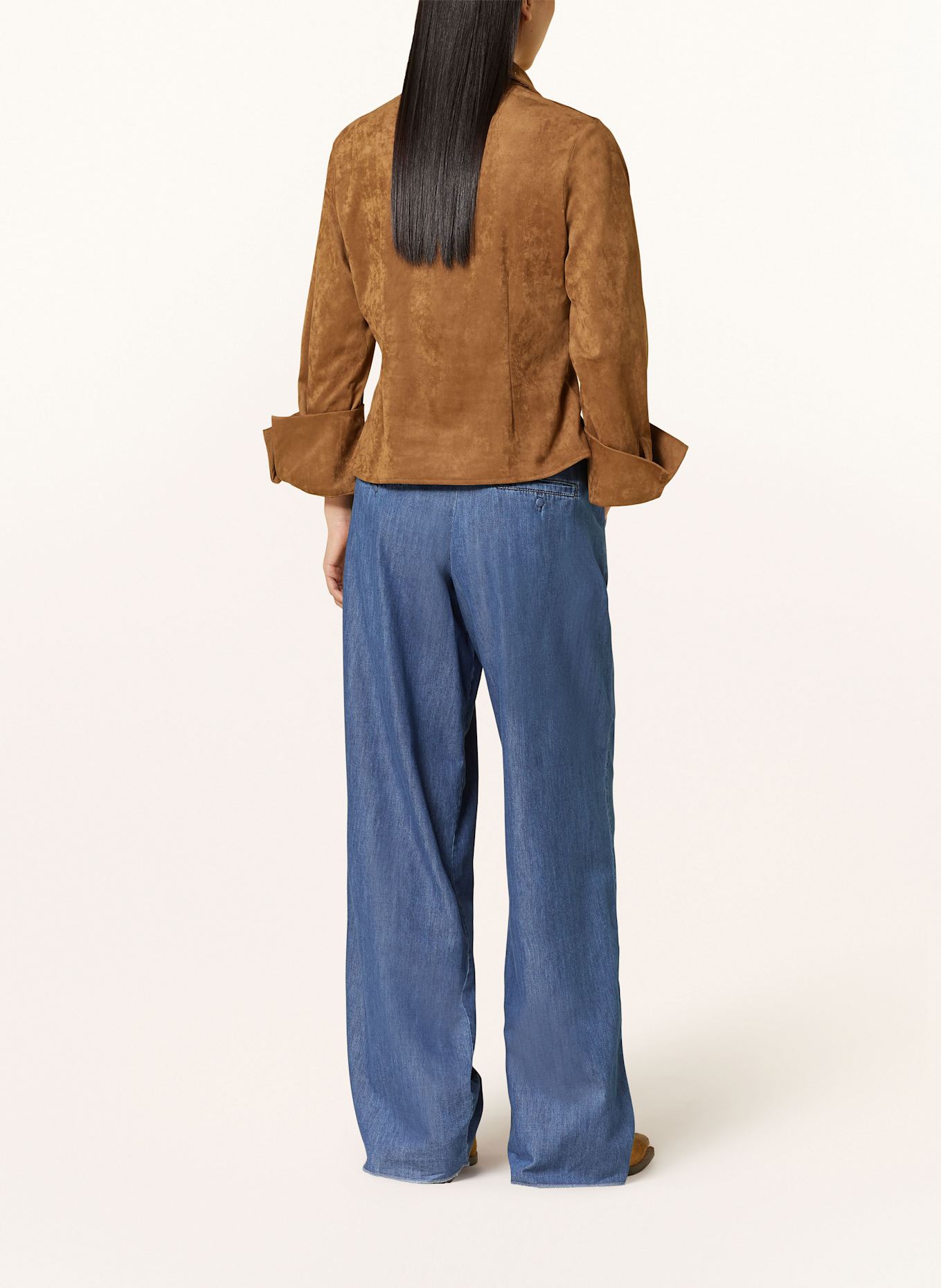 MARELLA Marlenehose in Jeansoptik: DUNKELBLAU