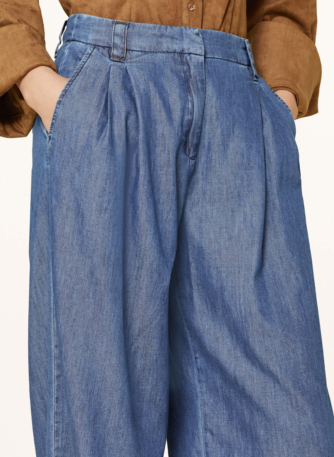 MARELLA Marlenehose in Jeansoptik: DUNKELBLAU