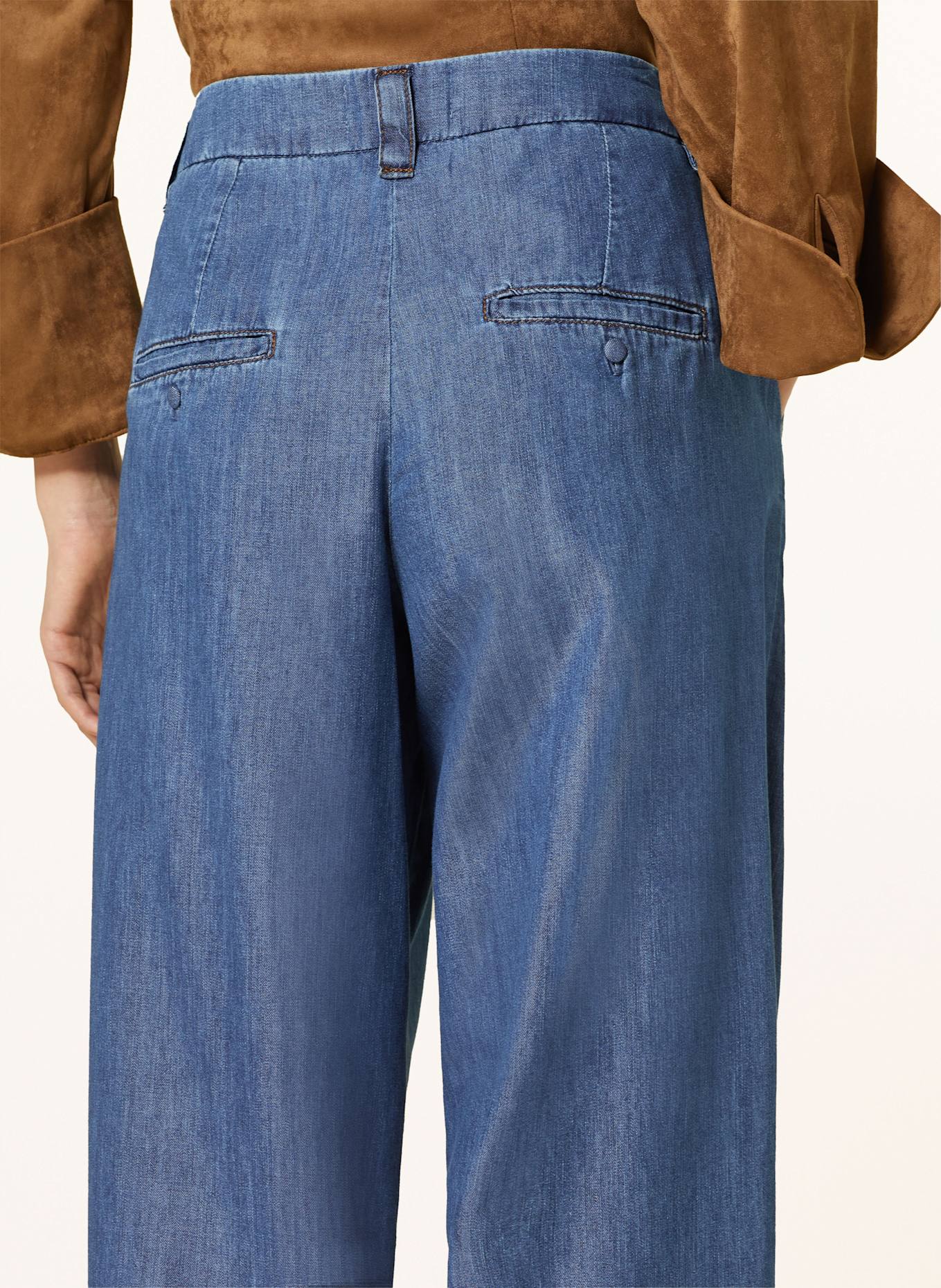 MARELLA Marlenehose in Jeansoptik: DUNKELBLAU