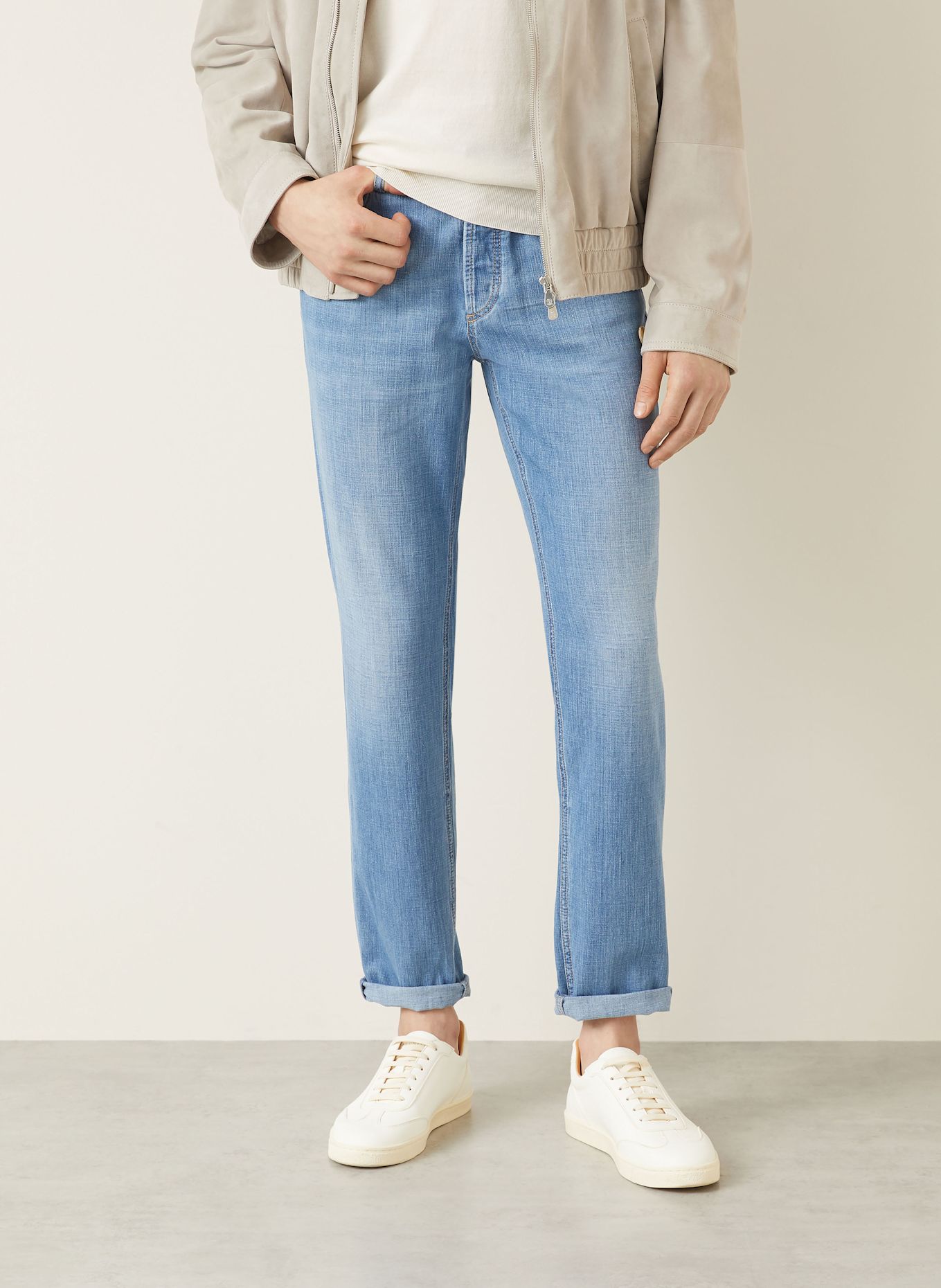 BRUNELLO CUCINELLI Jeans regular fit: C1470 CHIARO