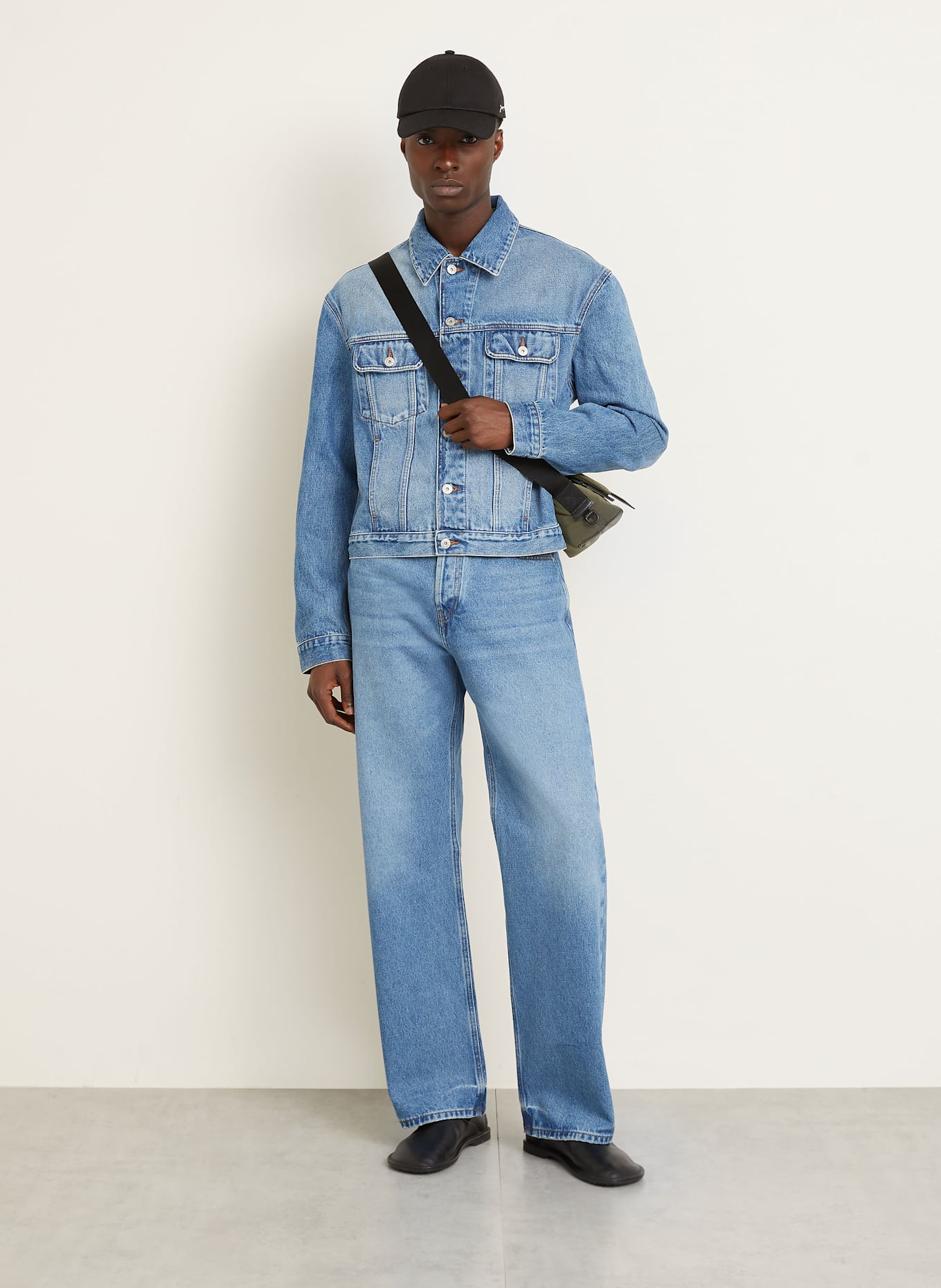 JACQUEMUS Džíny LE DE NIMES DROIT Regular Fit: 33C BLUE/TABAC