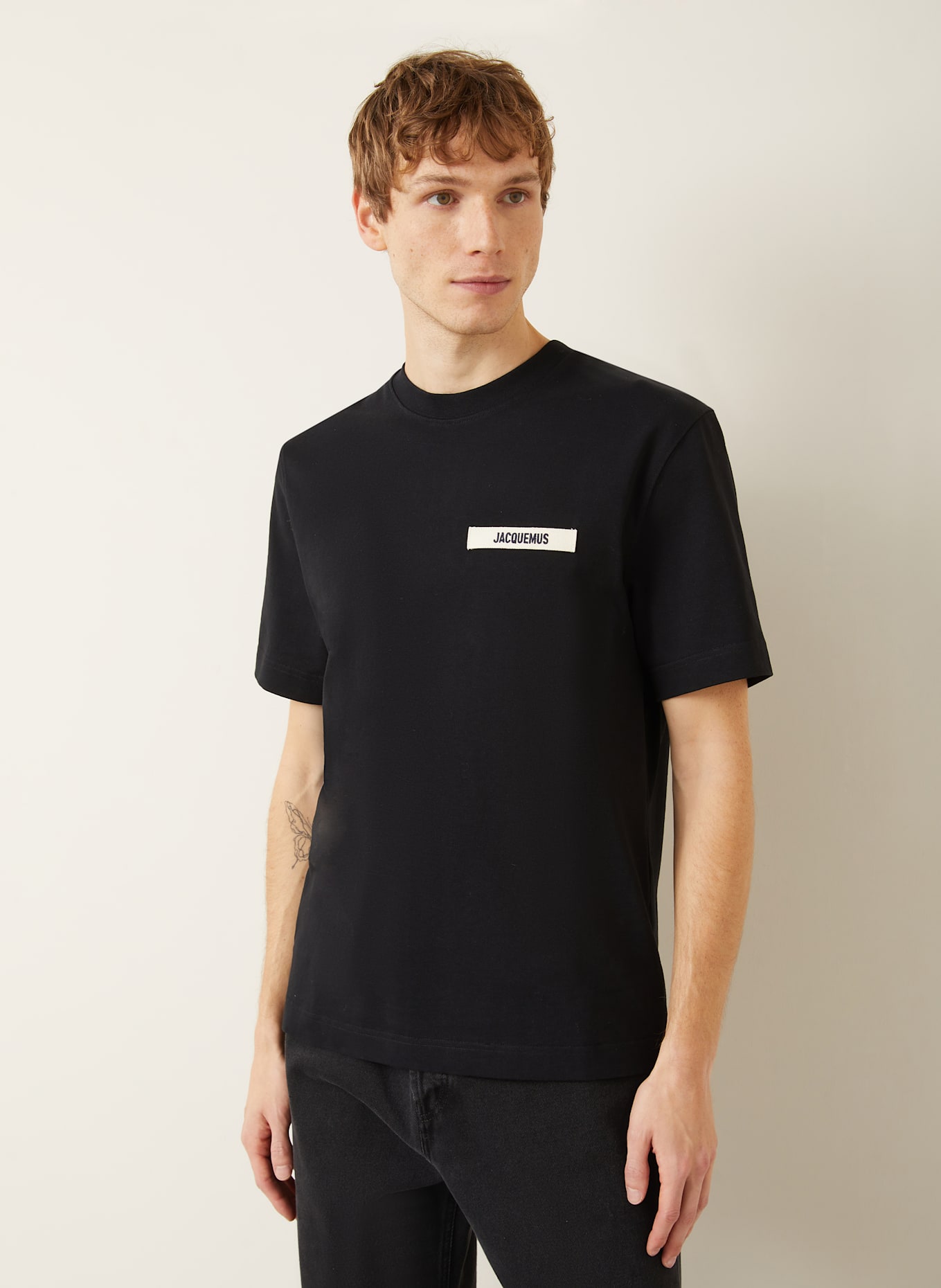 JACQUEMUS T-Shirt LE TSHIRT GROS GRAIN: SCHWARZ