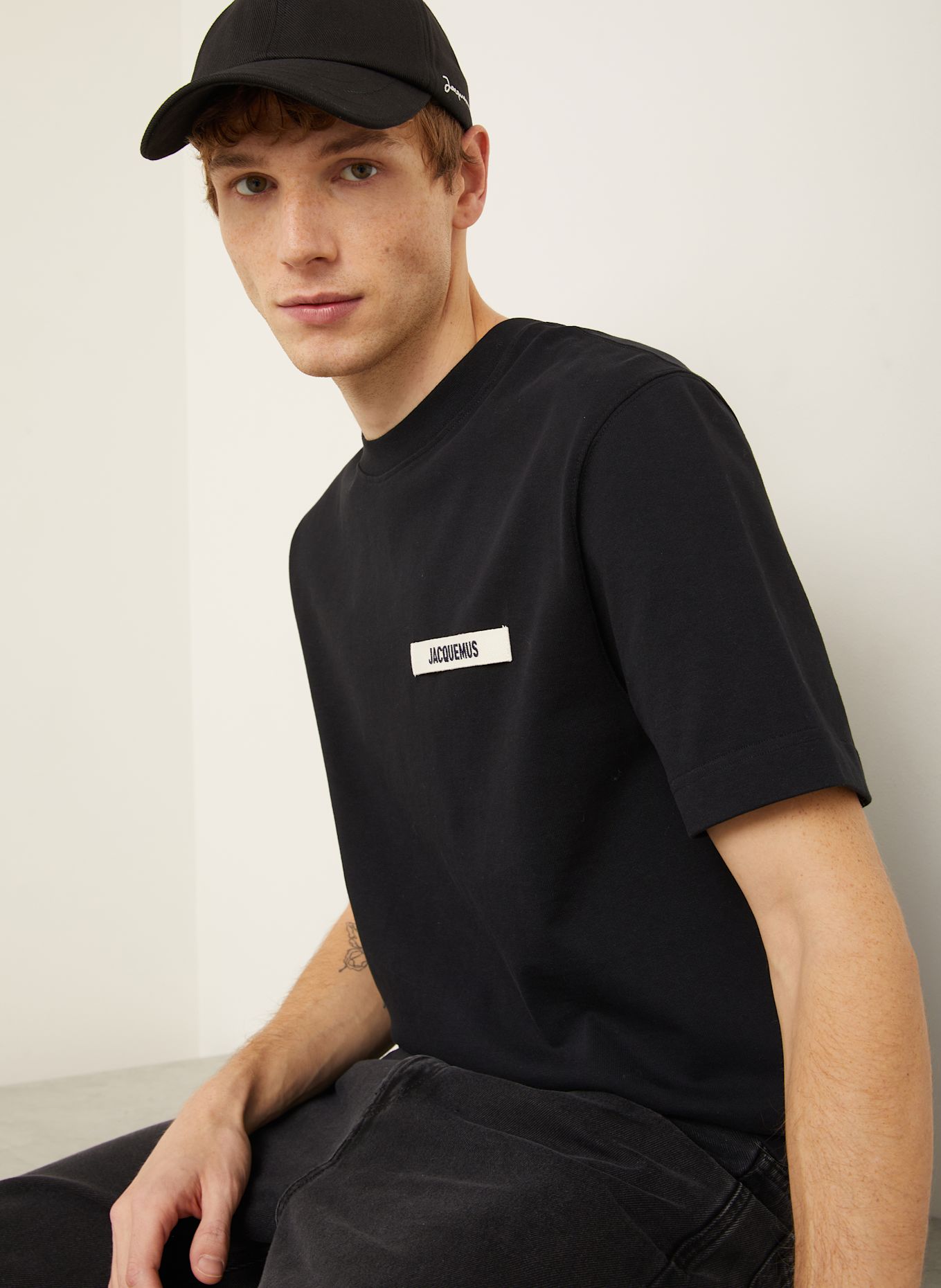 JACQUEMUS T-Shirt LE TSHIRT GROS GRAIN: SCHWARZ