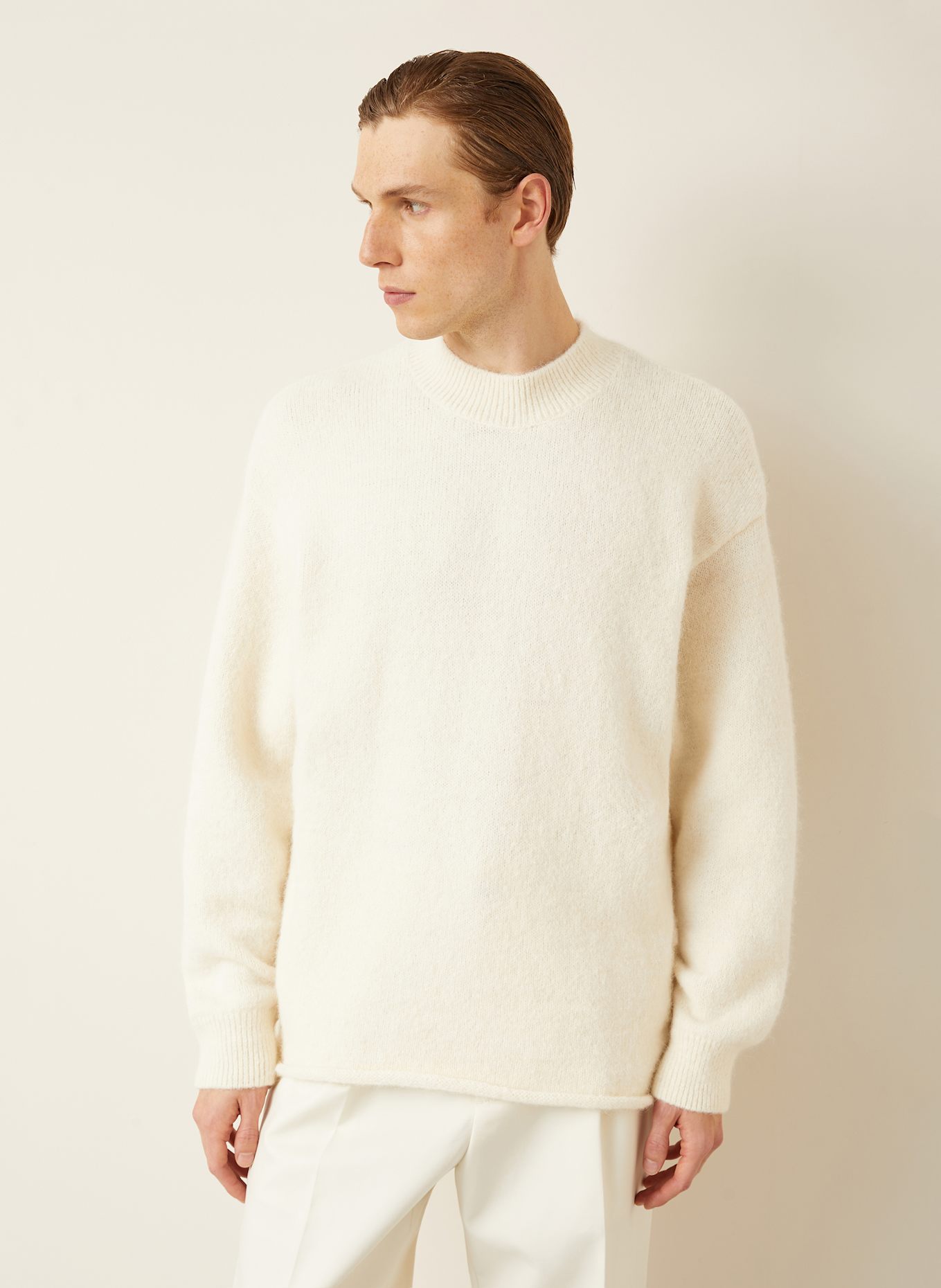 JACQUEMUS Pullover LE PULL JACQUEMUS mit Alpaka: CREME/ BEIGE