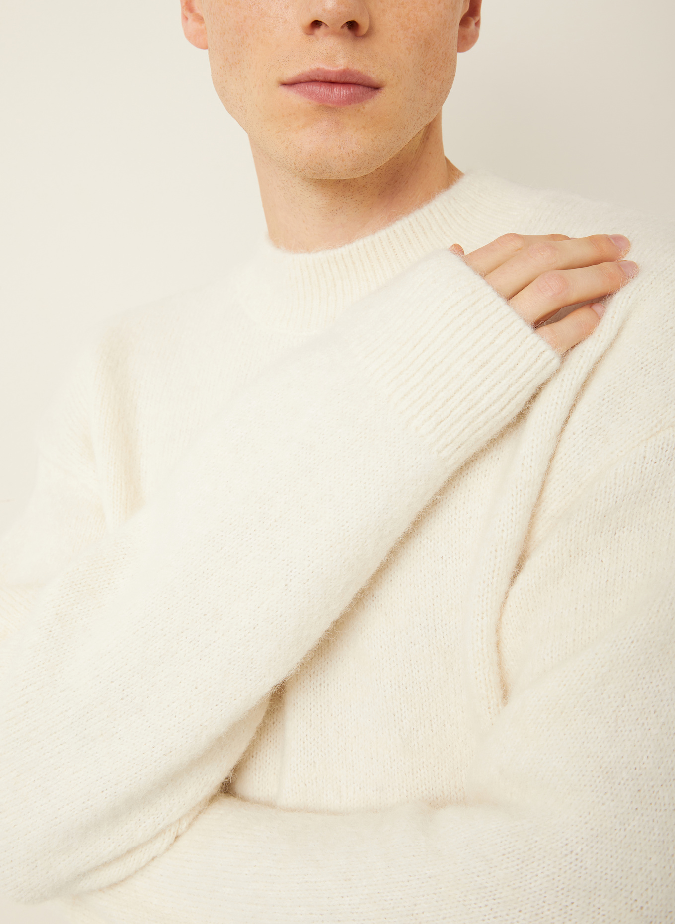 JACQUEMUS Pullover LE PULL JACQUEMUS mit Alpaka: CREME/ BEIGE