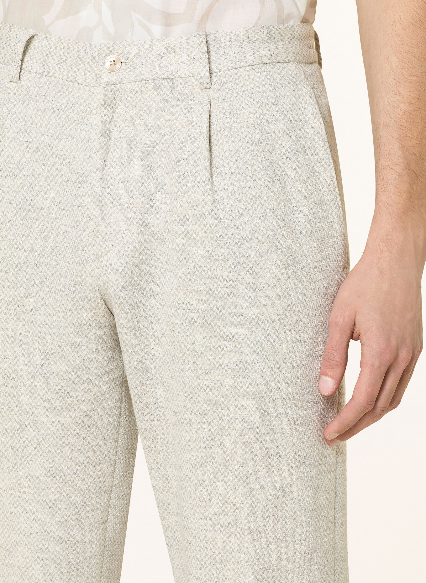 BALDESSARINI Anzughose Extra Slim Fit: 9928 Ghost Gray Pattern