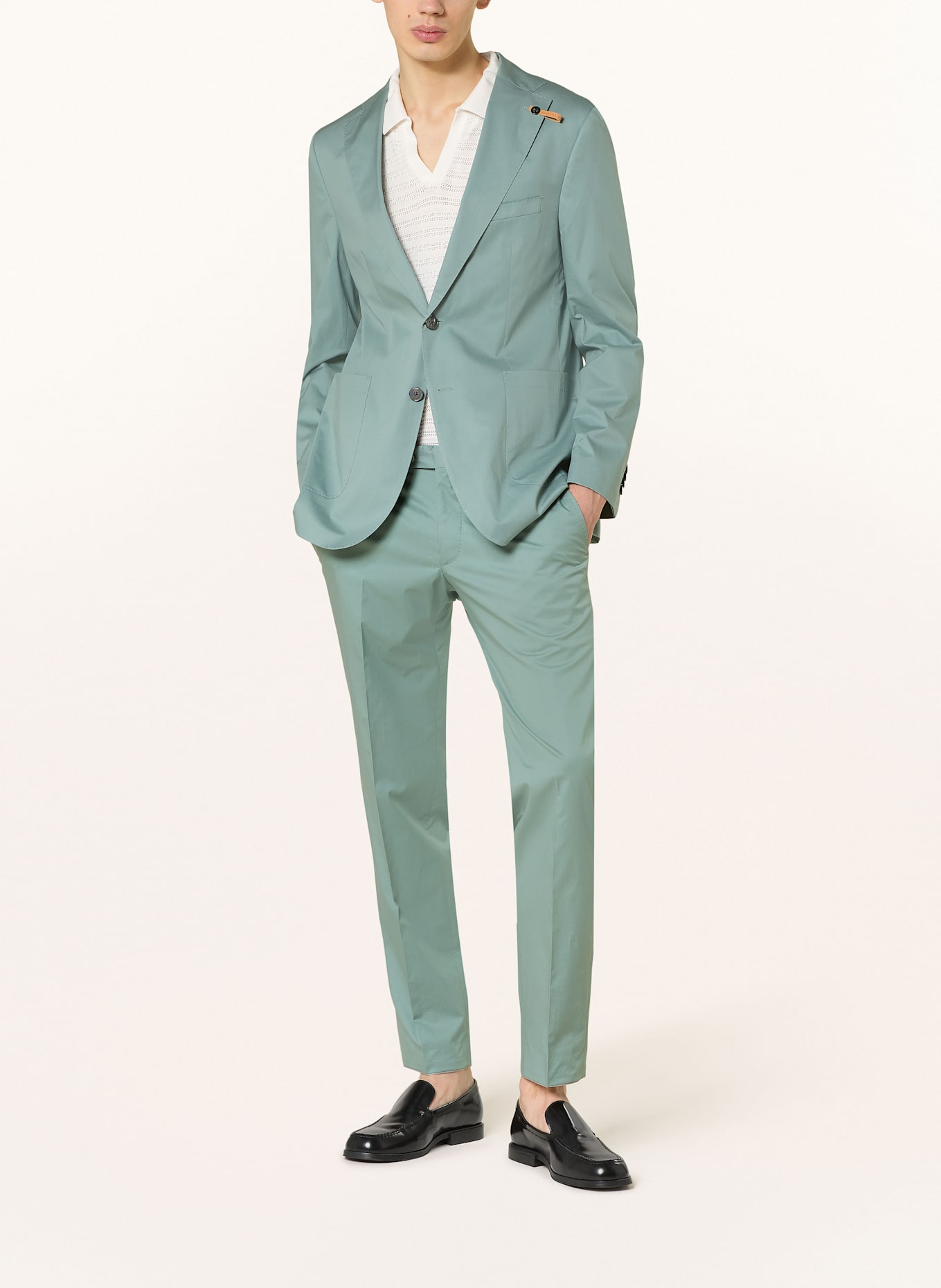 BALDESSARINI Spodnie garniturowe extra slim fit: 6031 Silver Blue