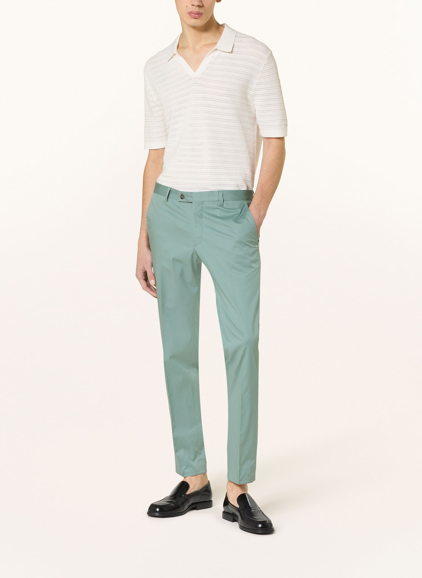 BALDESSARINI Spodnie garniturowe extra slim fit: 6031 Silver Blue