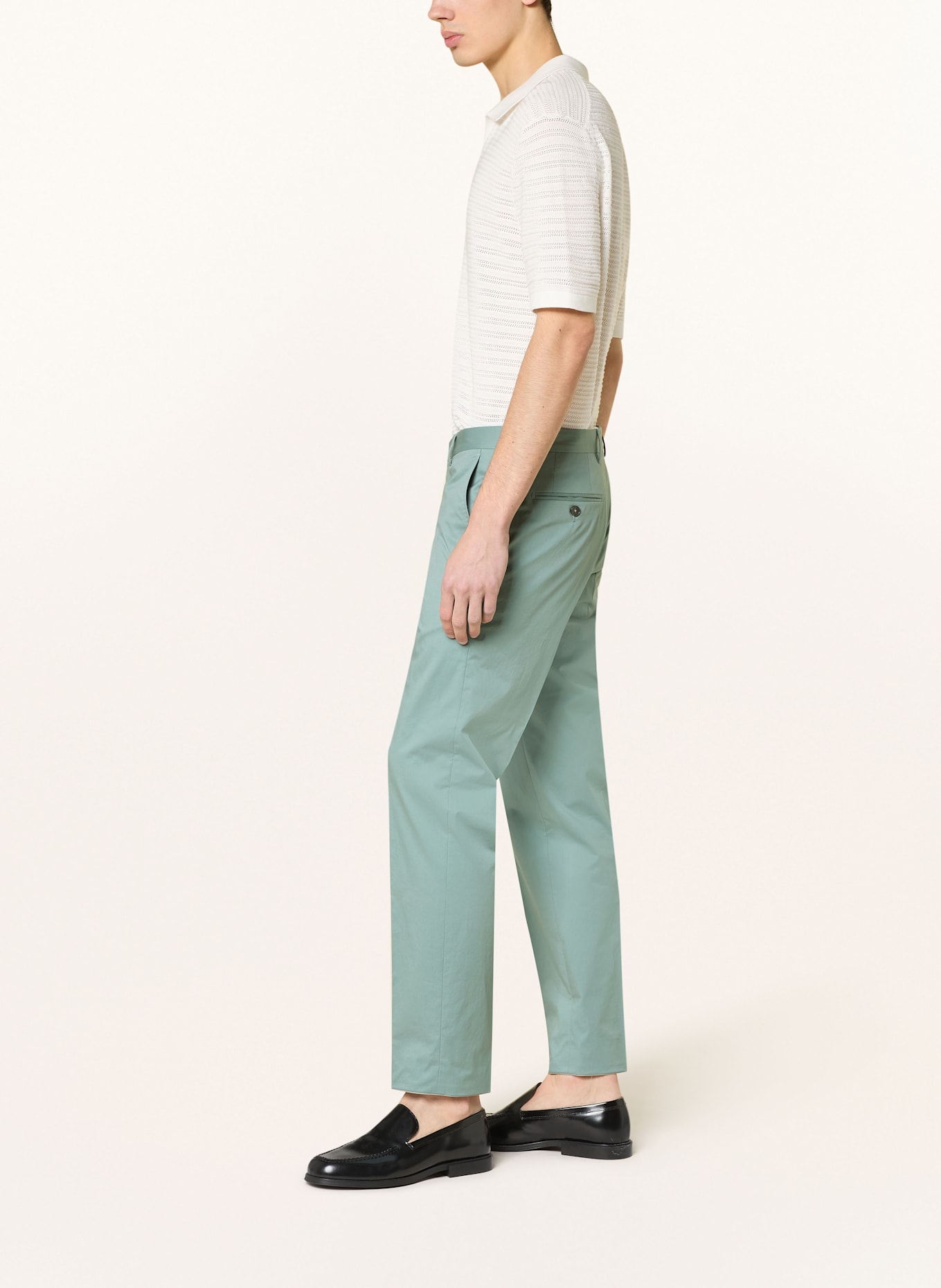BALDESSARINI Spodnie garniturowe extra slim fit: 6031 Silver Blue