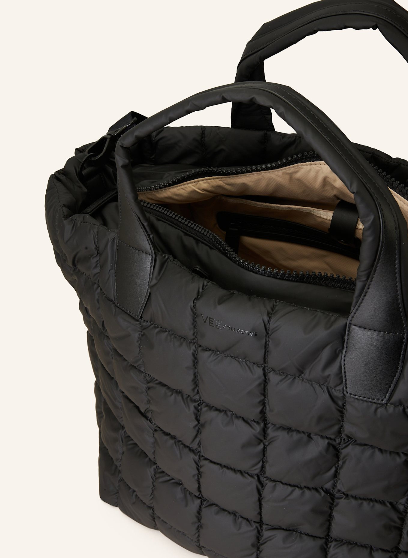 Vee Collective Weekender PORTER mit Pouch: SCHWARZ