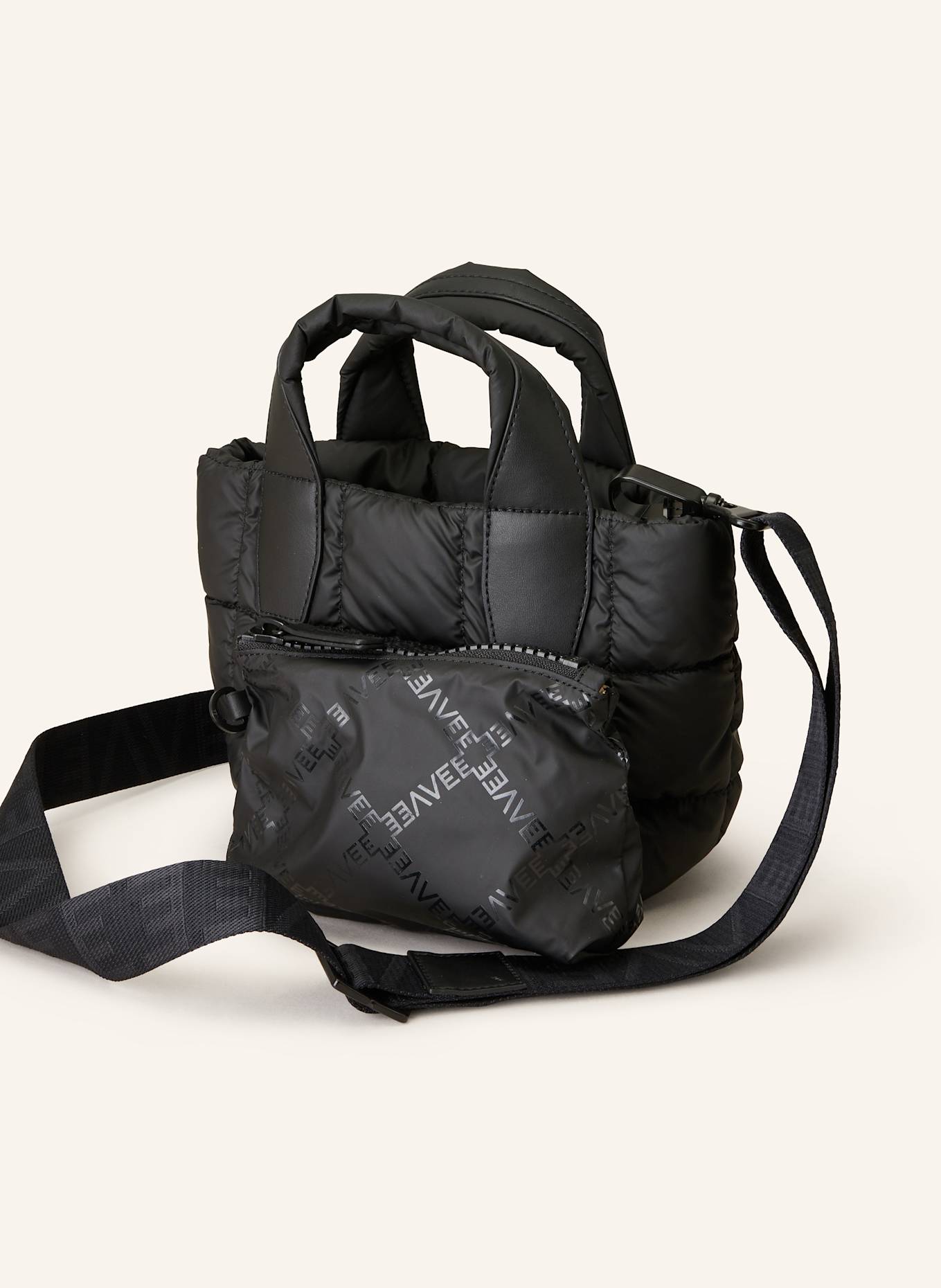 Vee Collective Handtasche PORTER MINI TOTE mit Pouch: SCHWARZ