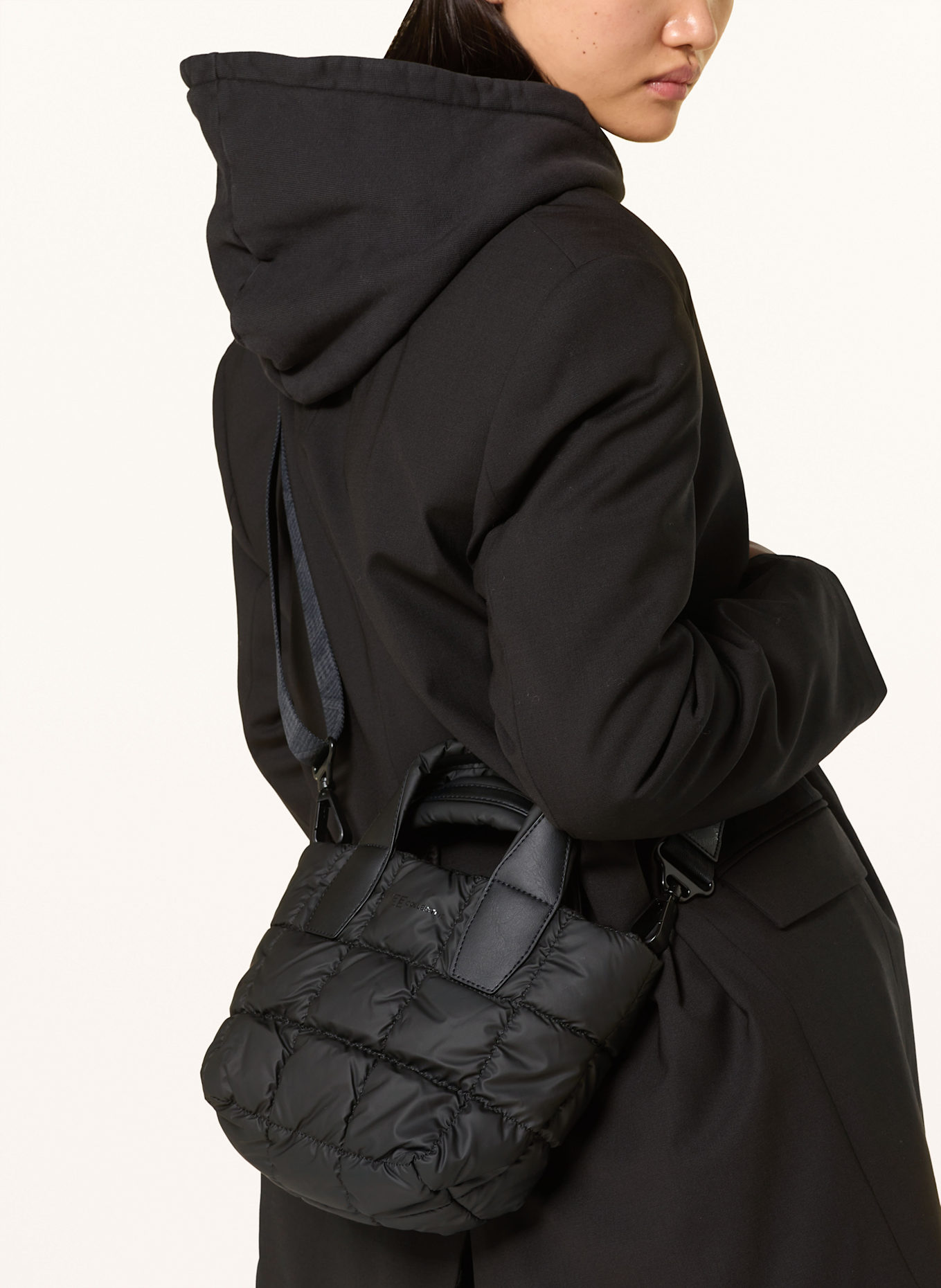 Vee Collective Handtasche PORTER MINI TOTE mit Pouch: SCHWARZ