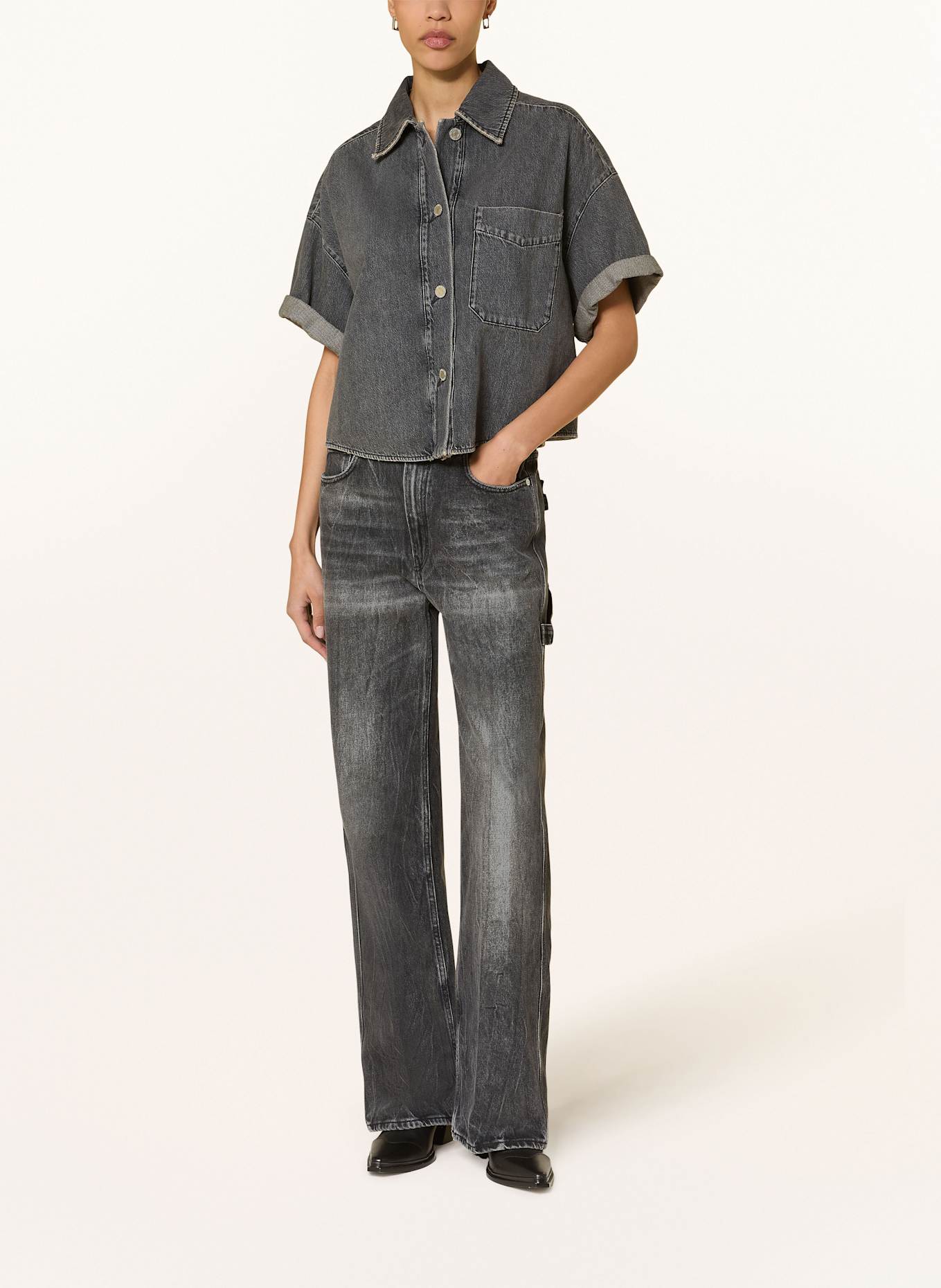 RIANI Jeans-Overshirt: DUNKELGRAU